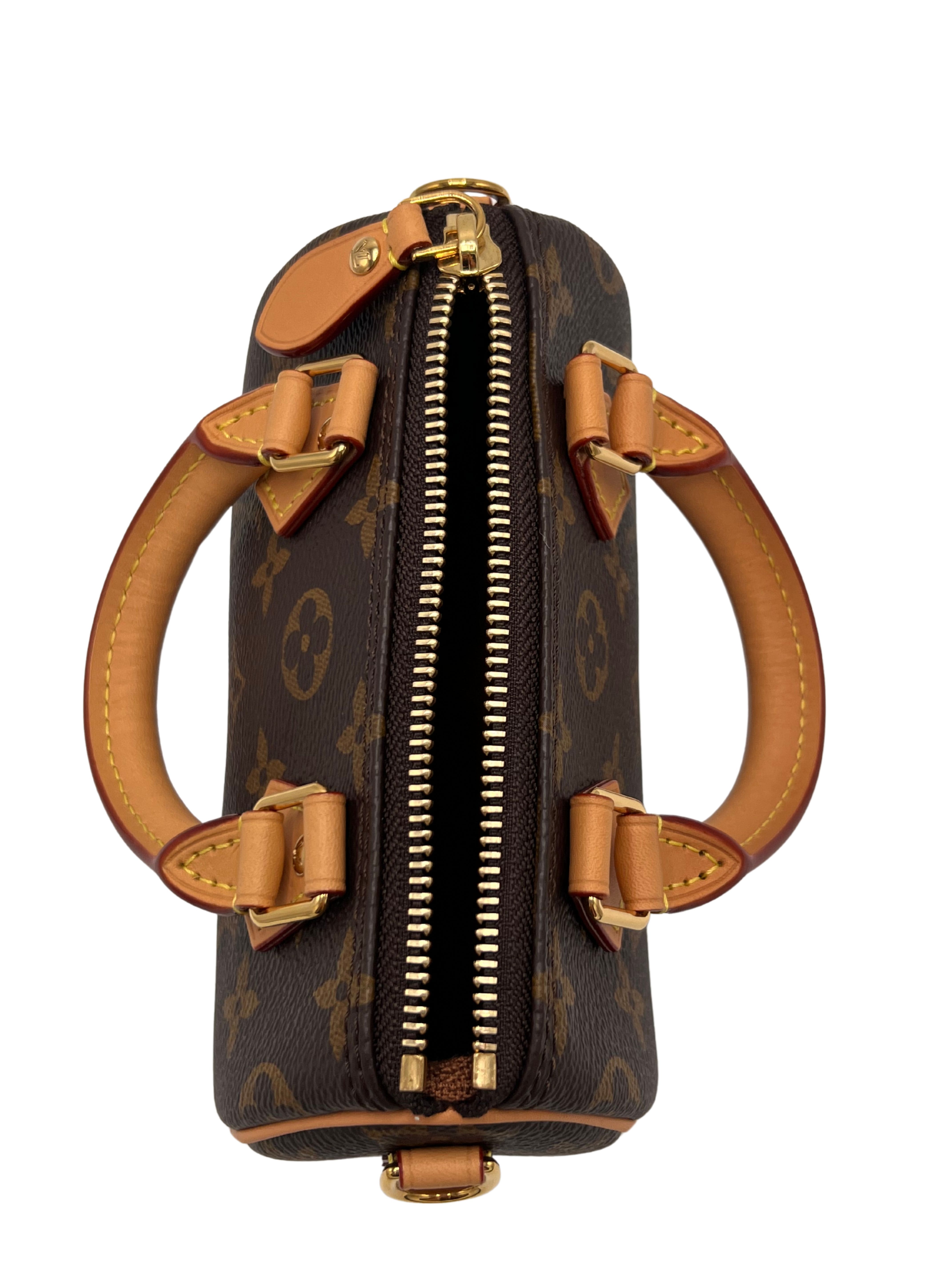 WOMEN'S - Louis Vuitton Nano Speedy Bag Monogram Canvas - Brown (Unused) Louis Vuitton