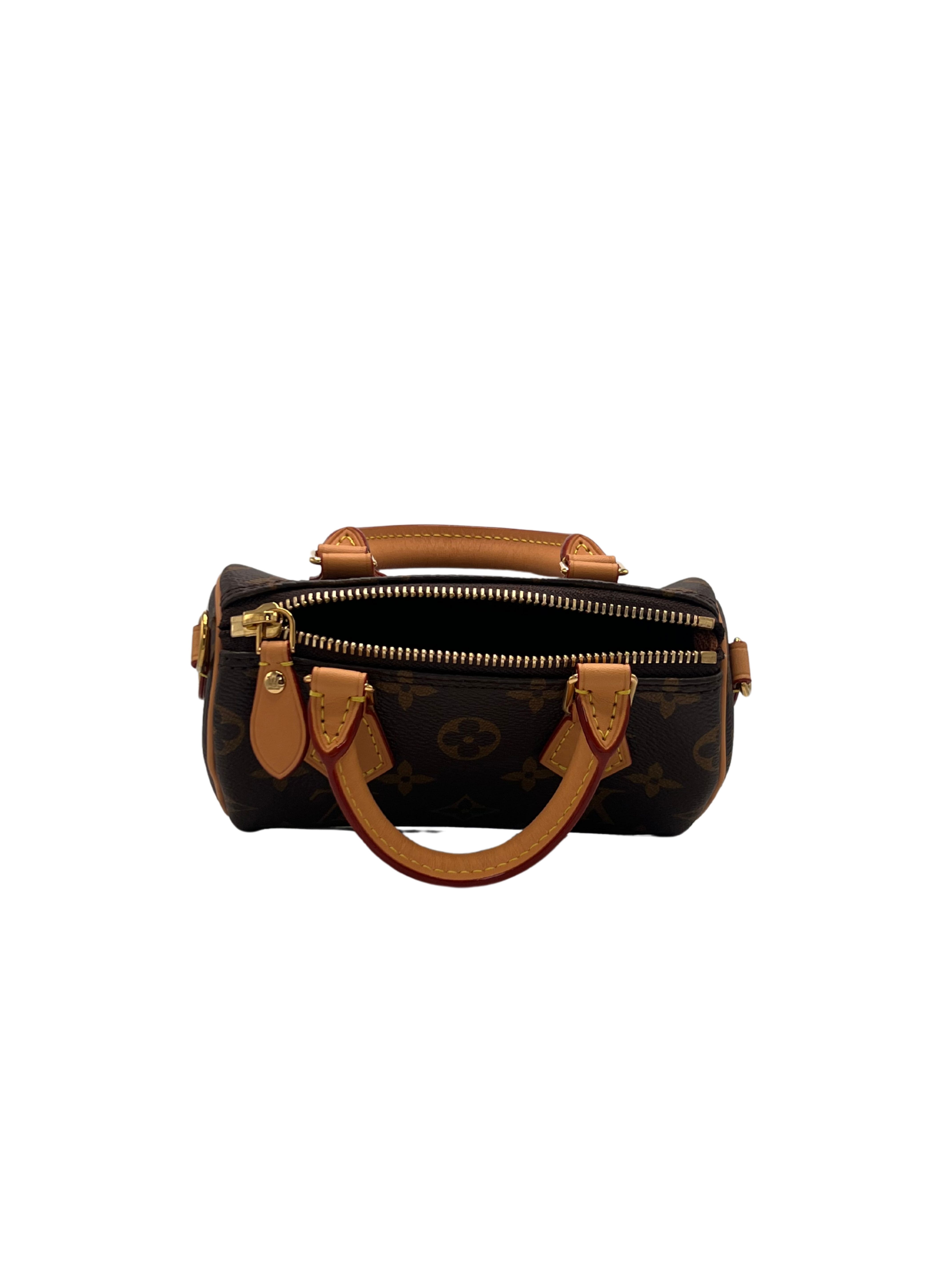 WOMEN'S - Louis Vuitton Nano Speedy Bag Monogram Canvas - Brown (Unused) Louis Vuitton