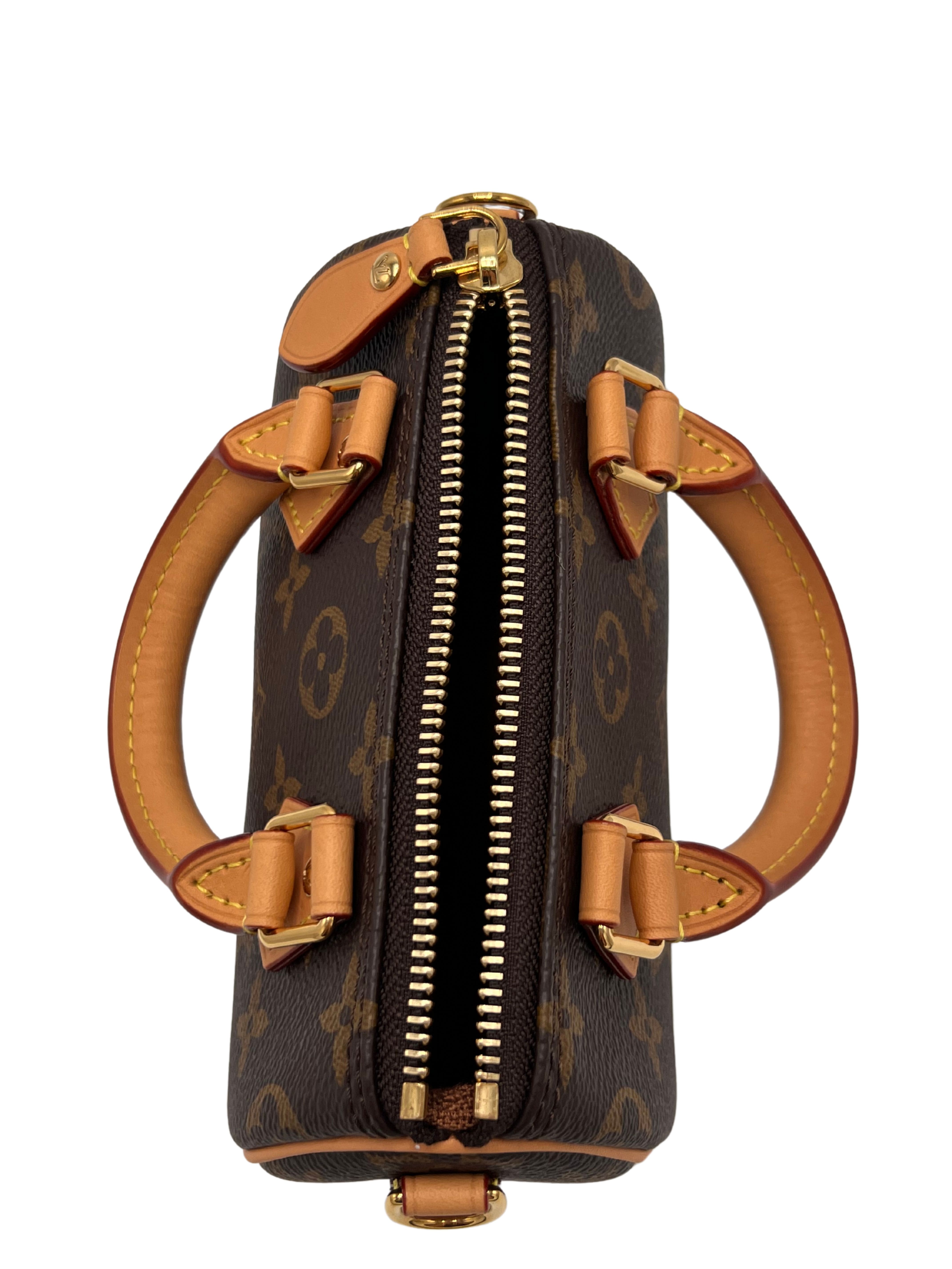 WOMEN'S - Louis Vuitton Nano Speedy Bag Monogram Canvas - Brown (Unused) Louis Vuitton