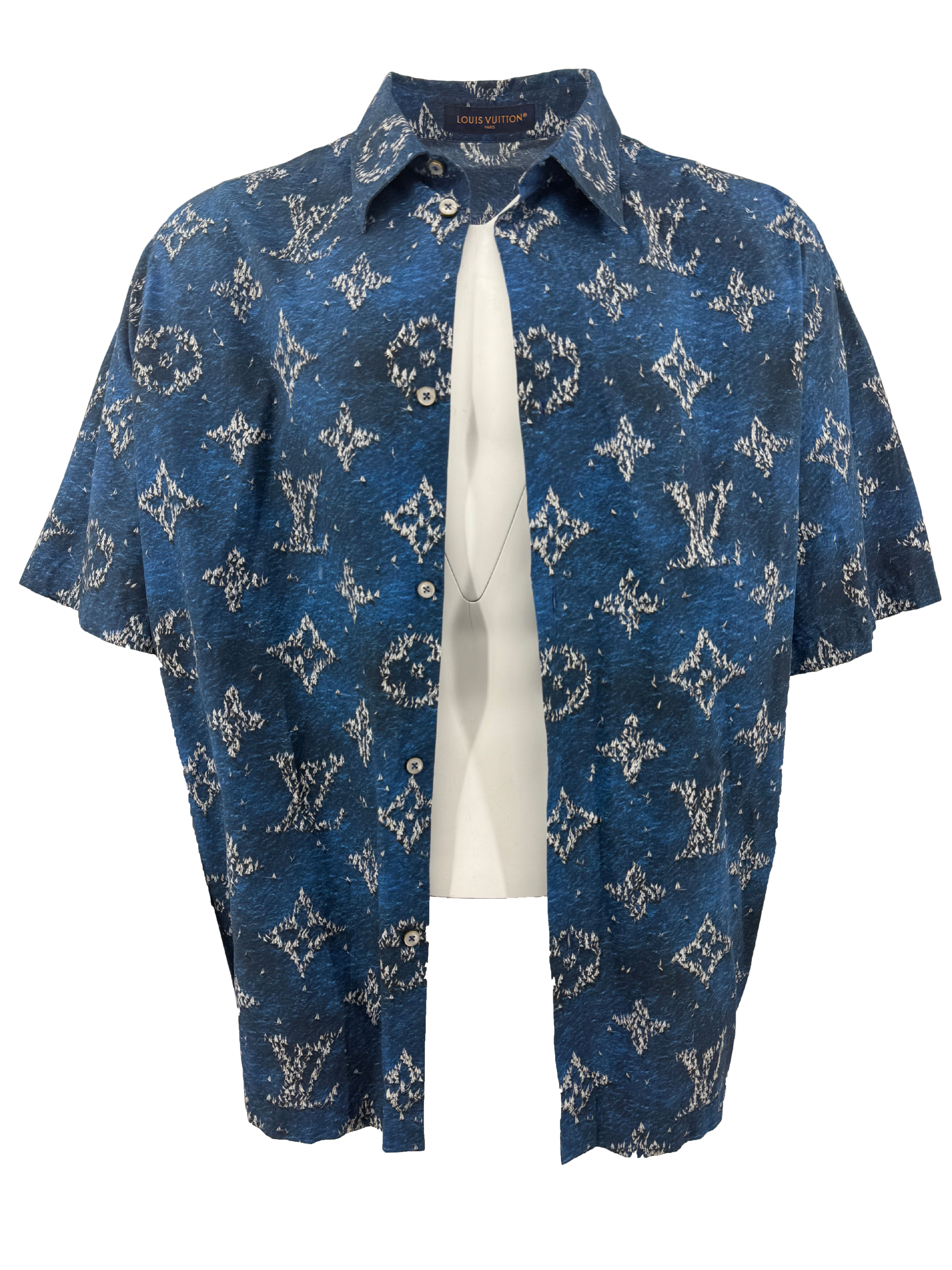 Louis Vuitton Boats Monogram Short-Sleeved Shirt - Blue Louis Vuitton