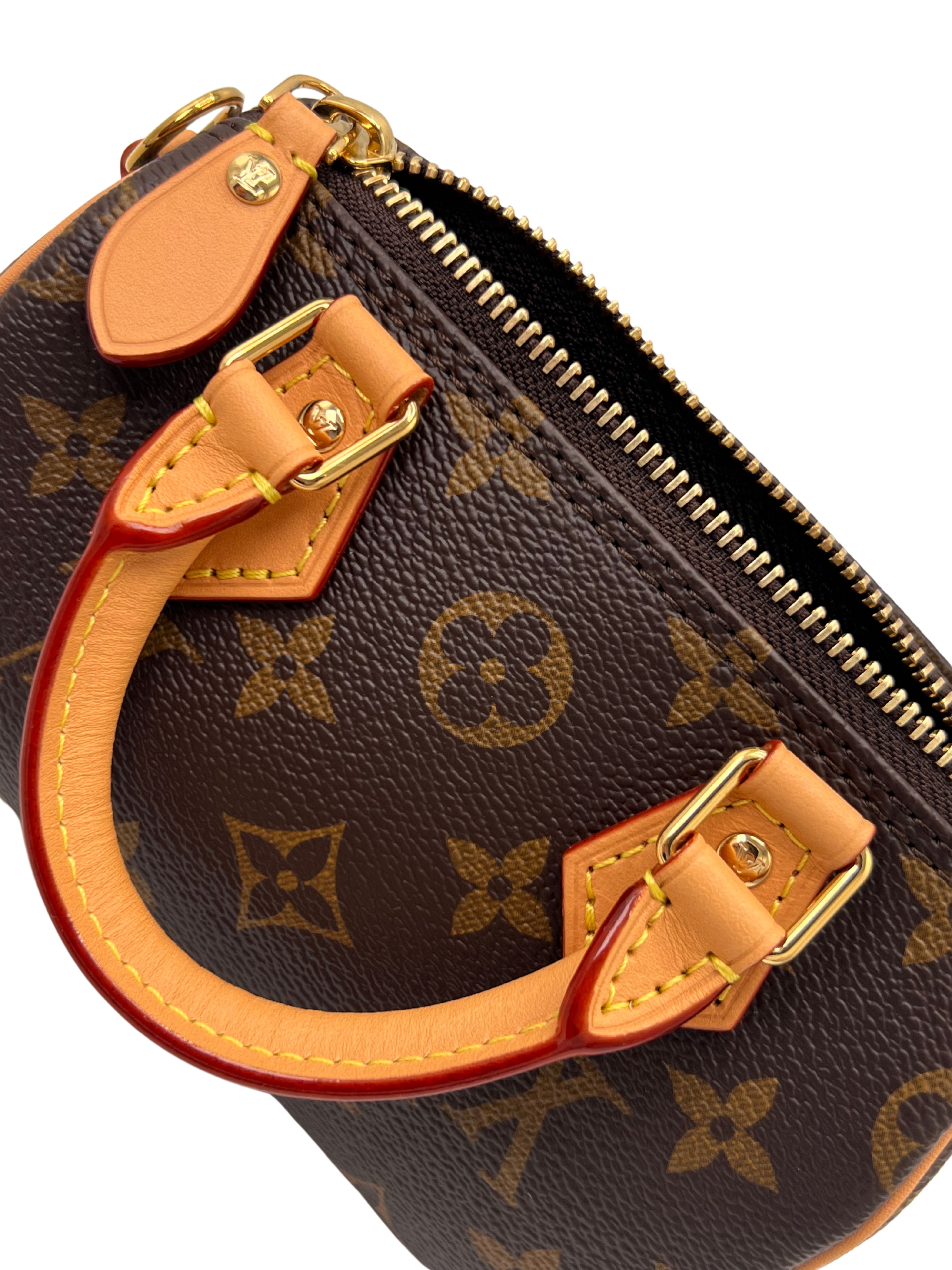 WOMEN'S - Louis Vuitton Nano Speedy Bag Monogram Canvas - Brown (Unused) Louis Vuitton