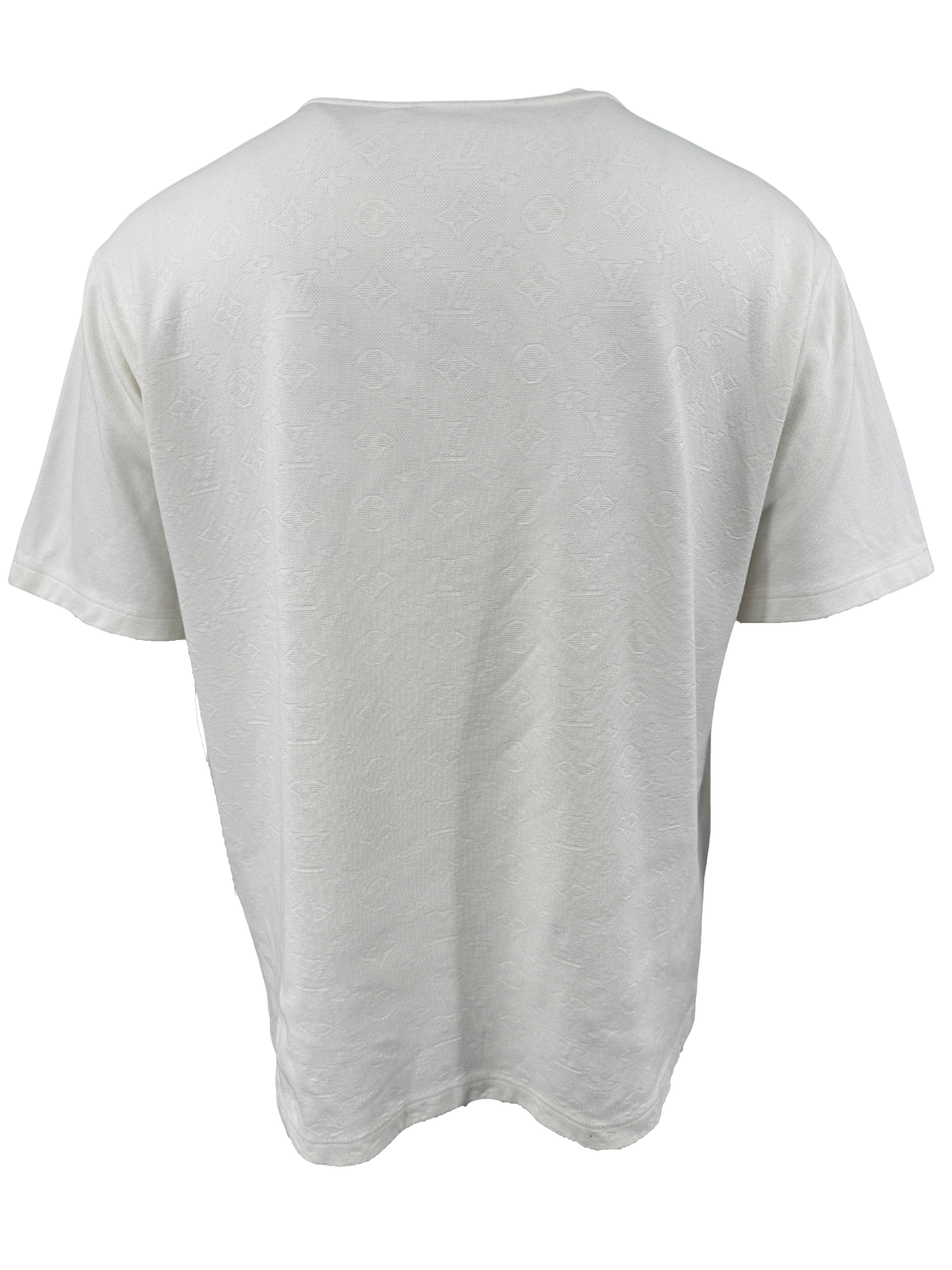 Louis Vuitton Monogram Pique Cotton T-Shirt - White