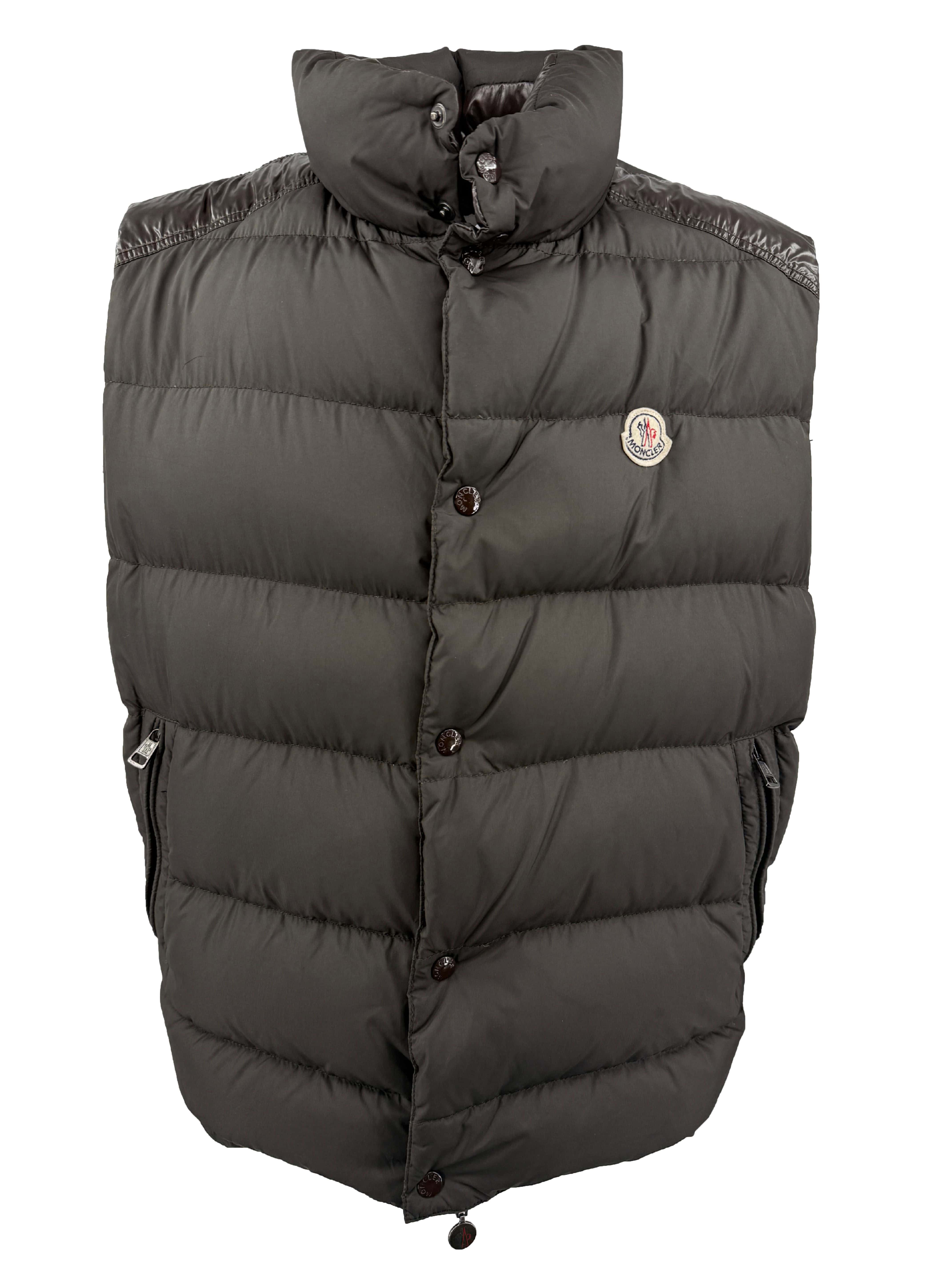 Moncler Cheval Down Gilet - Brown