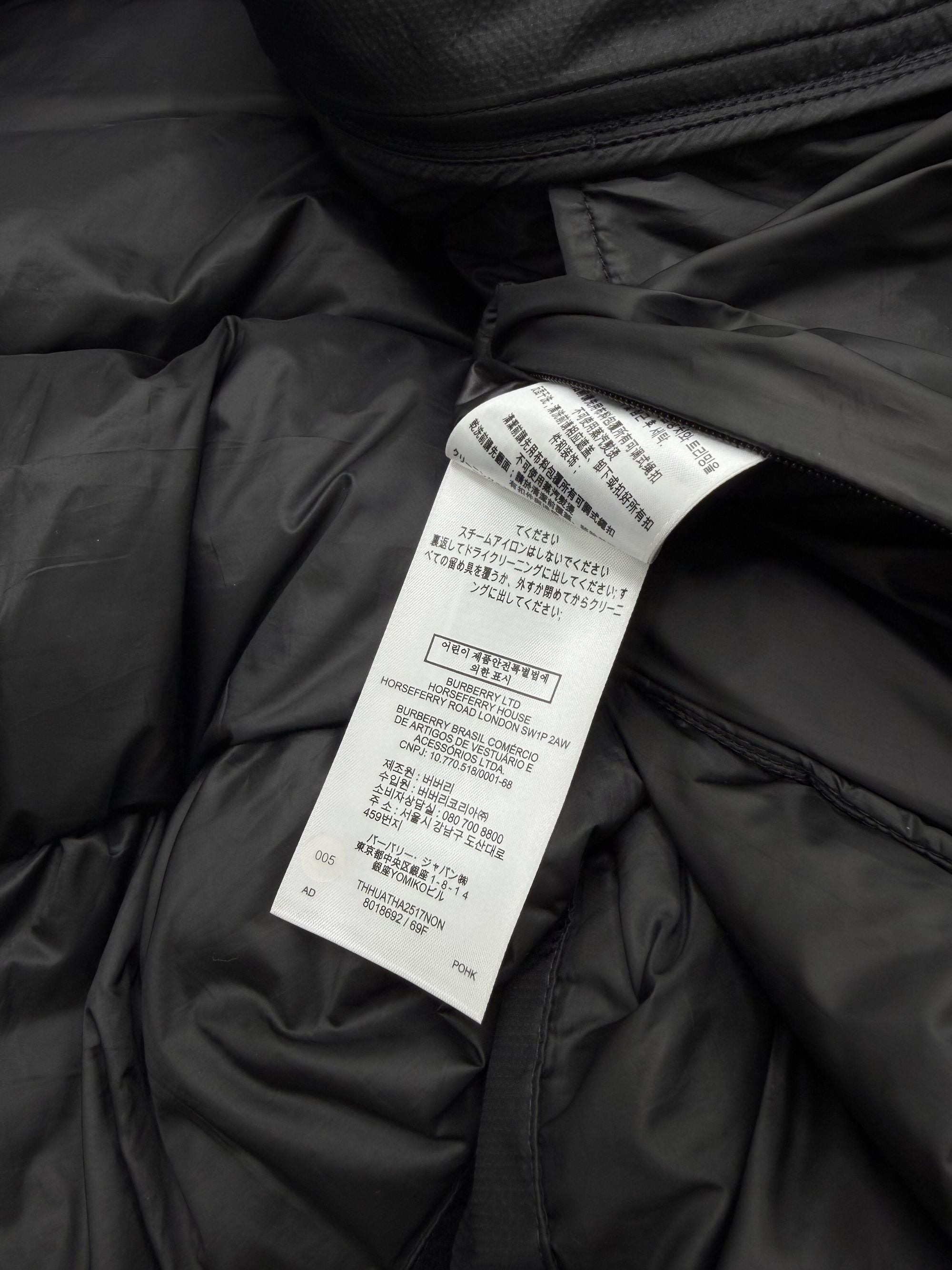 Burberry SW1 London Logo Puffer Jacket - Black Burberry