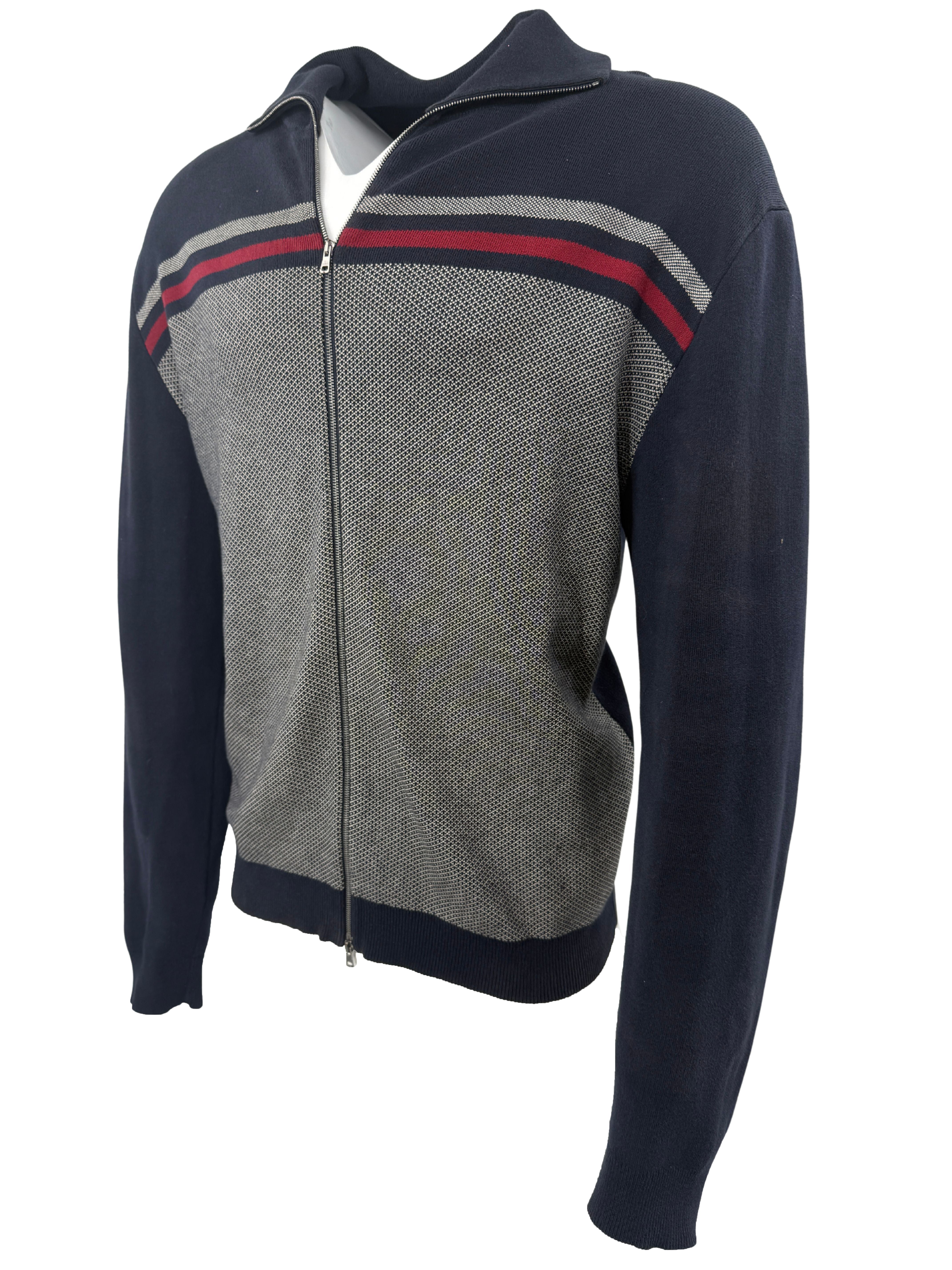 Gucci GG Jersey Cotton Jacket - Navy