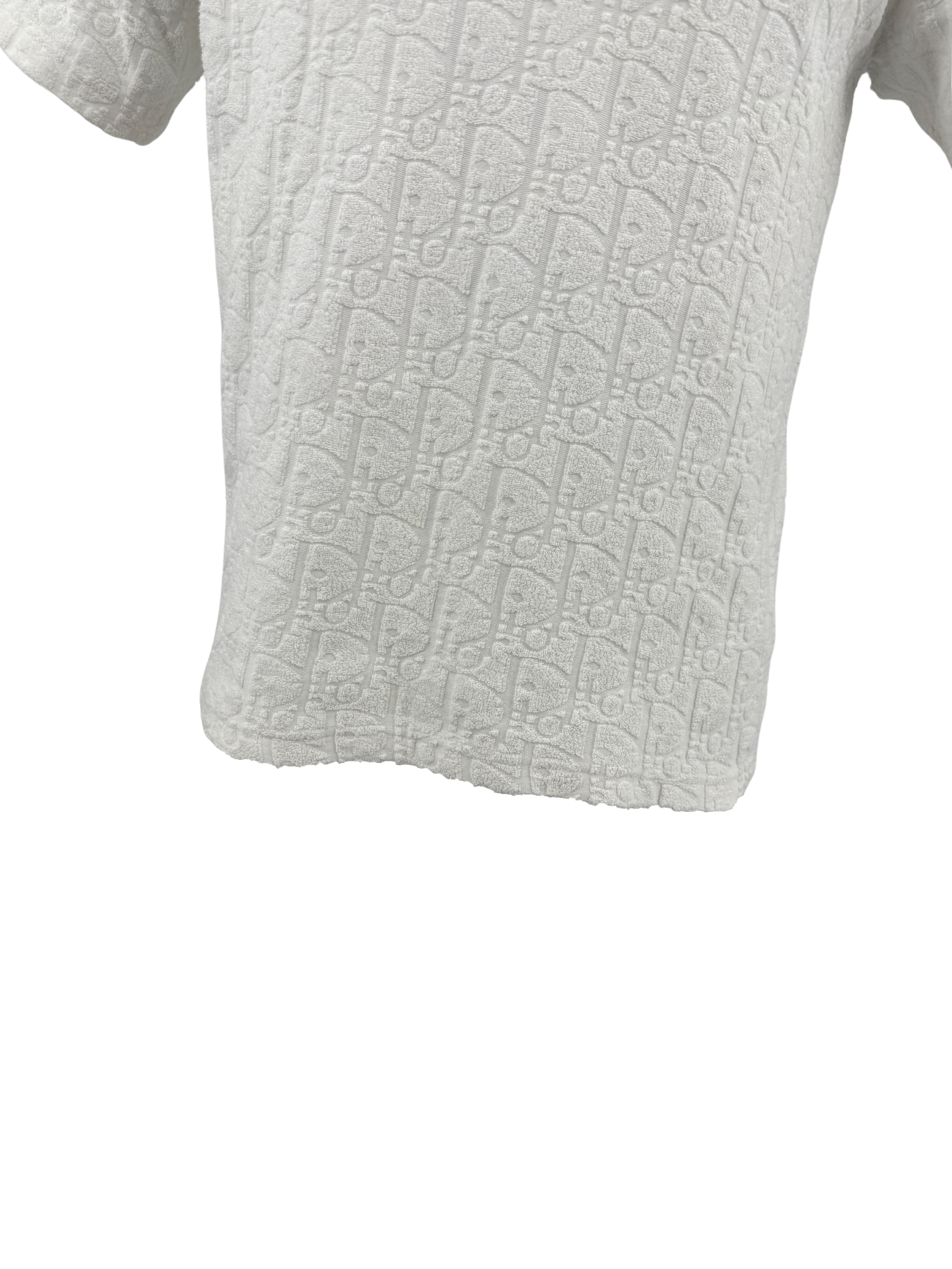 Dior Towel Oblique Relaxed-Fit T-Shirt - White Dior