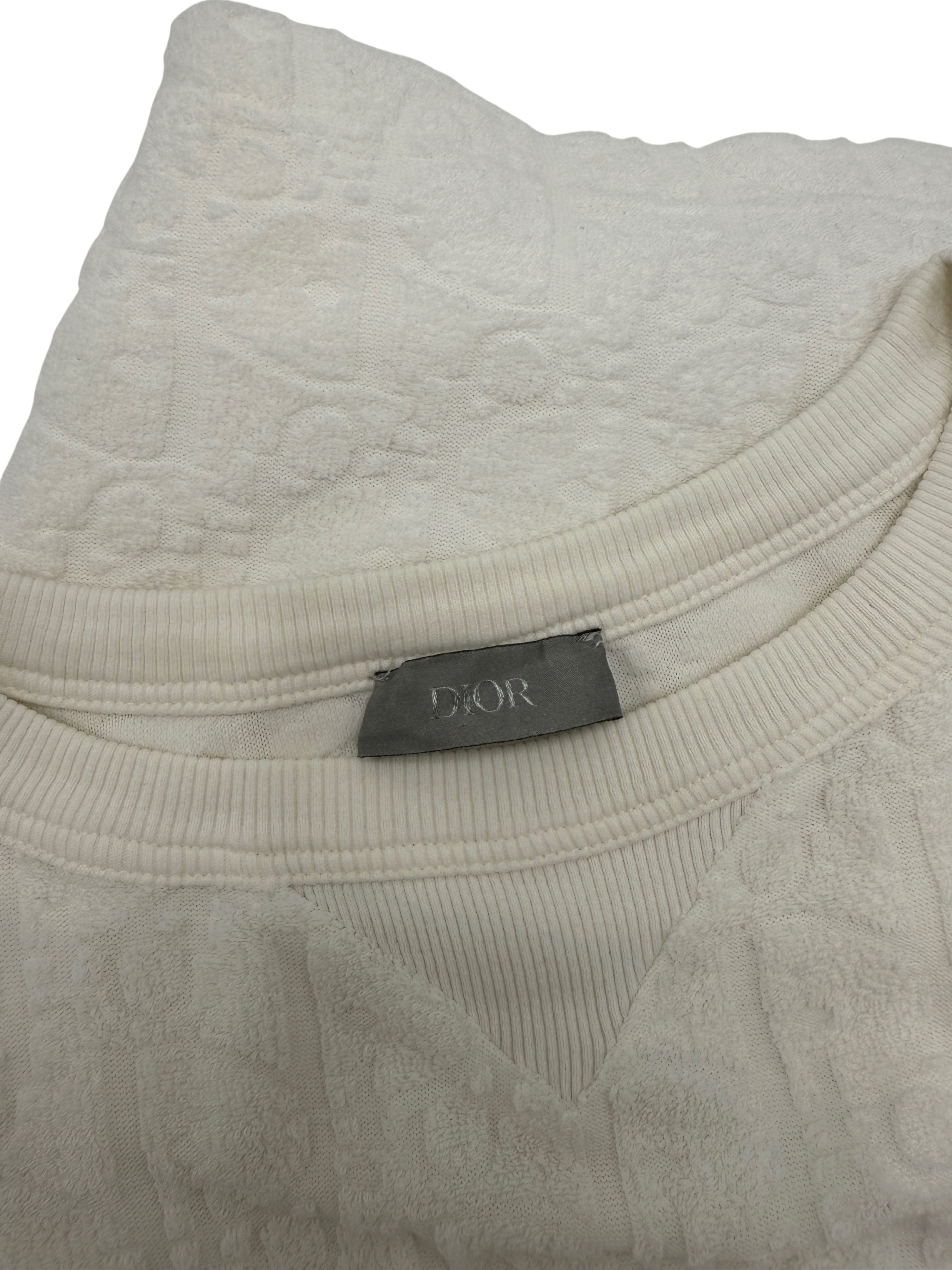 Dior Towel Oblique Relaxed-Fit T-Shirt - White Dior