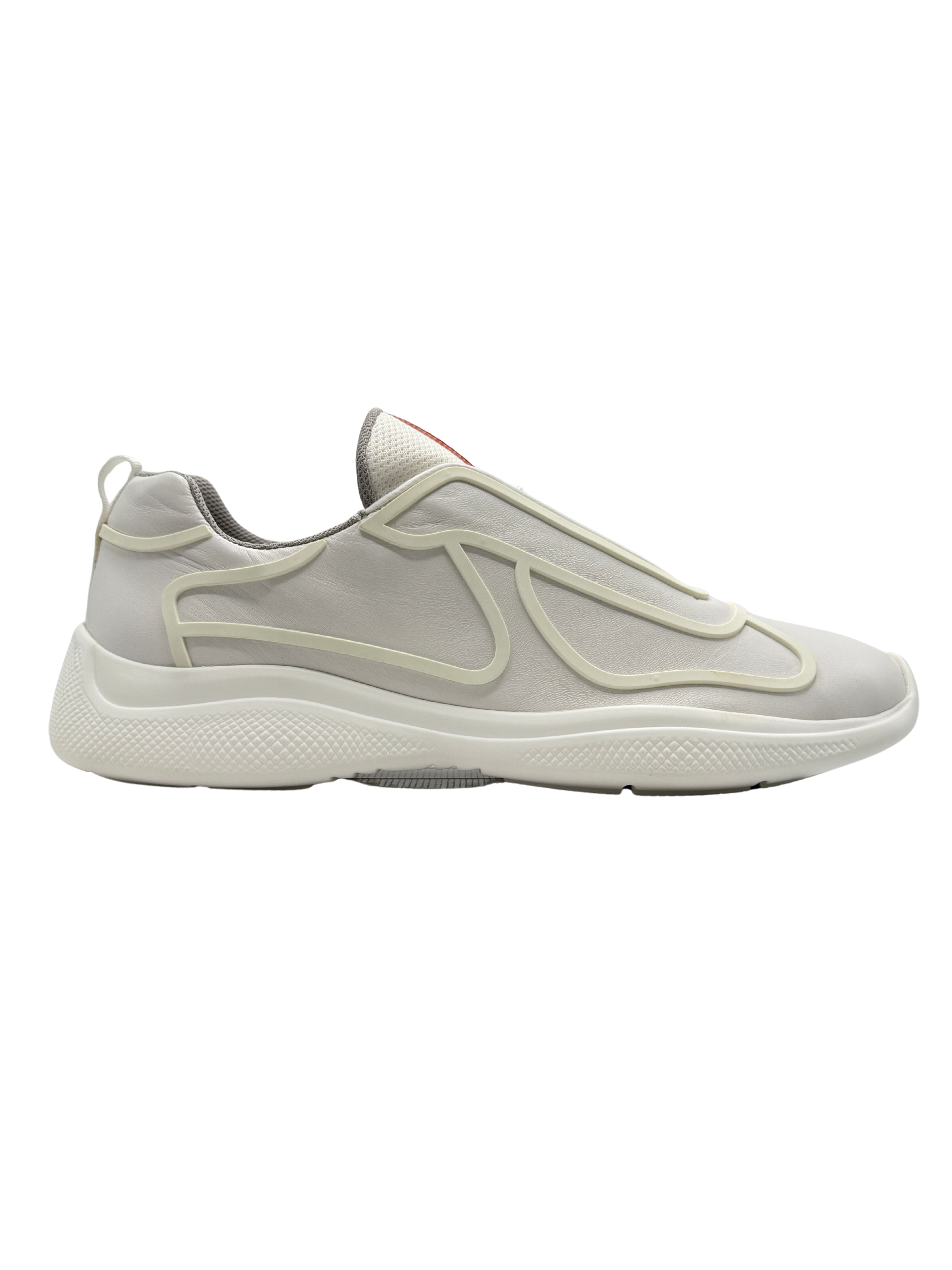 Prada Rubber Americas Cups - White (Unused)