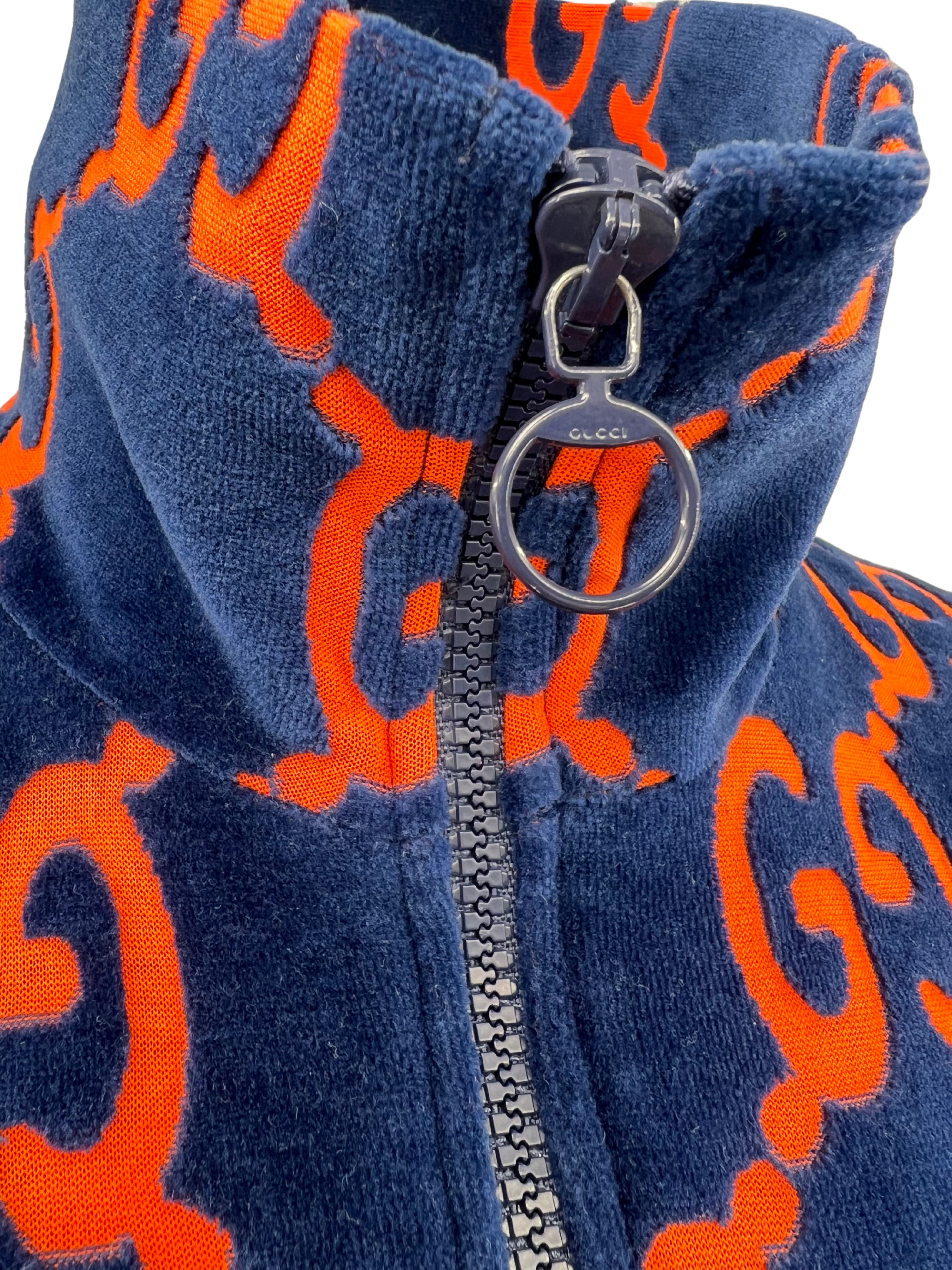 Gucci GG Chenille Tracksuit Velvet - Blue / Orange (Unused)