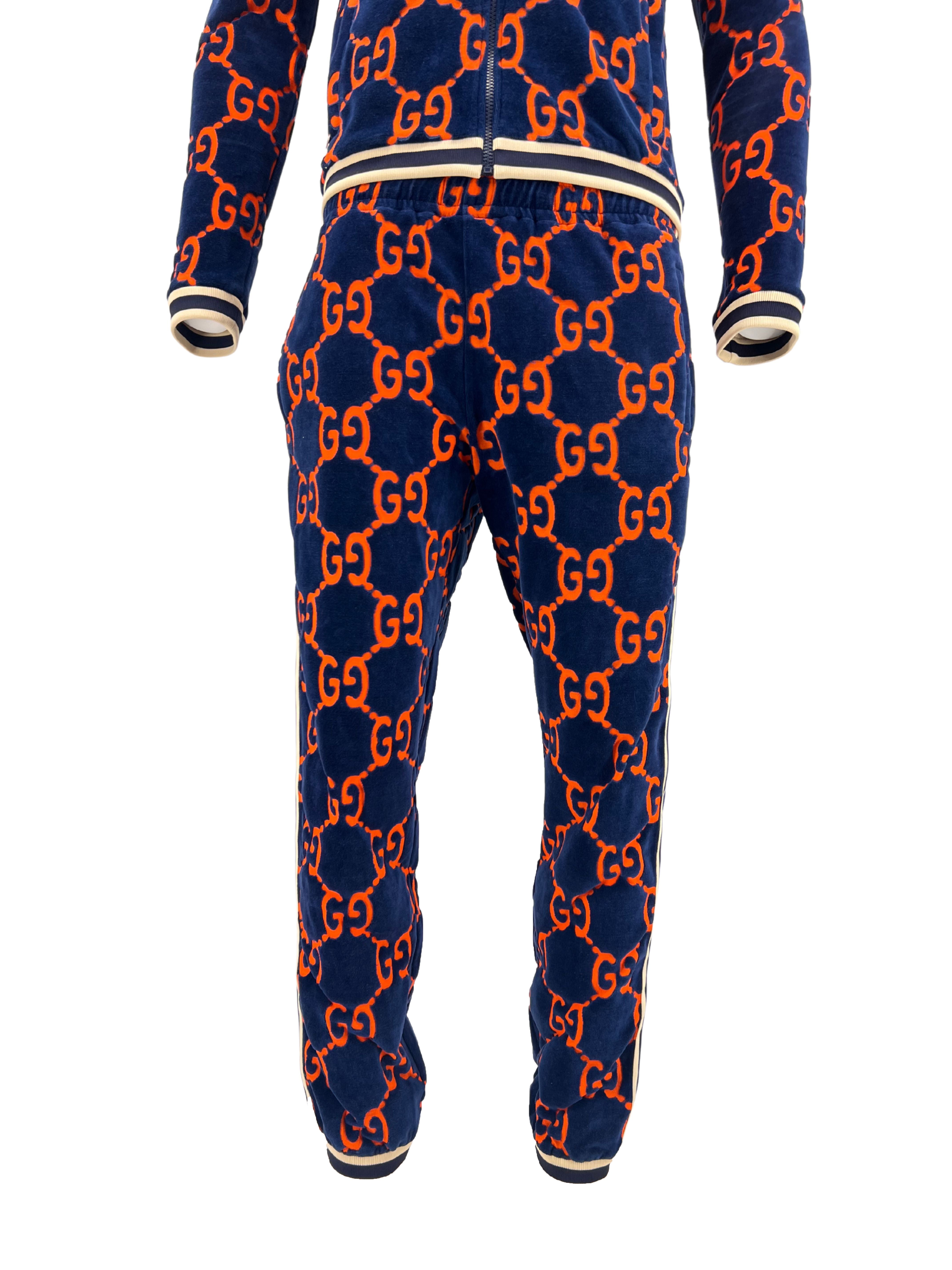 Gucci GG Chenille Tracksuit Velvet - Blue / Orange (Unused)
