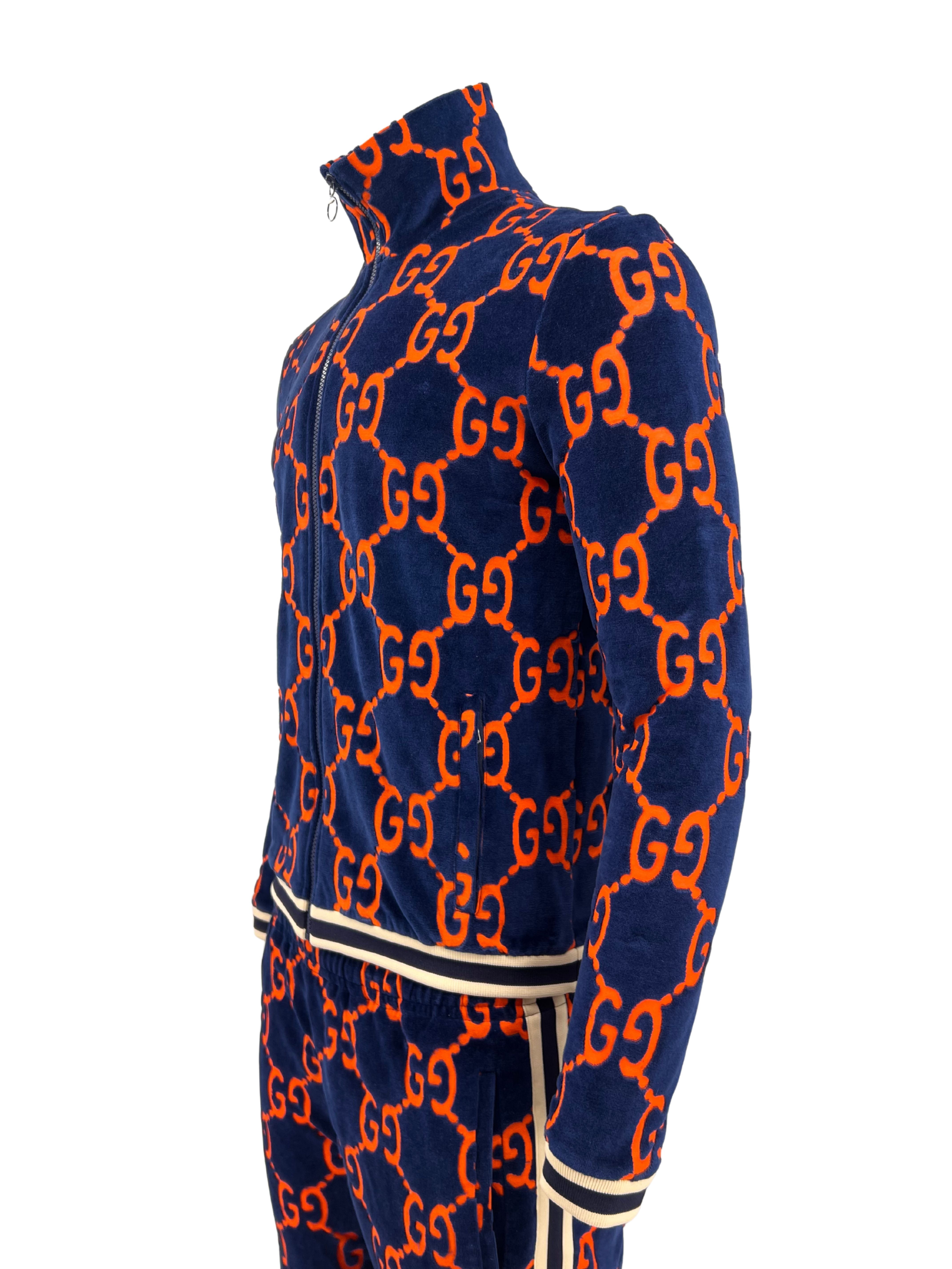 Gucci GG Chenille Tracksuit Velvet - Blue / Orange (Unused)