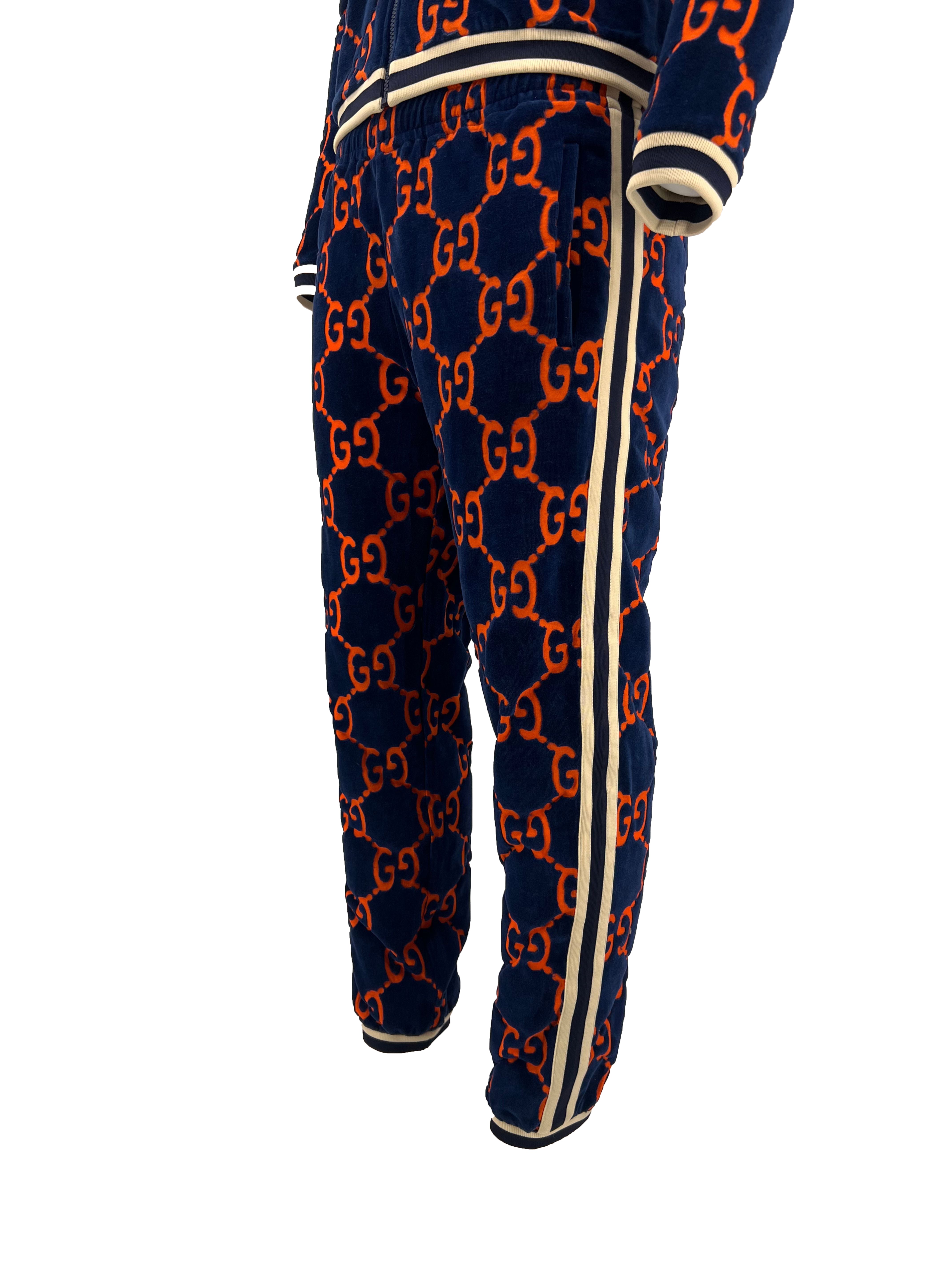 Gucci GG Chenille Tracksuit Velvet - Blue / Orange (Unused)