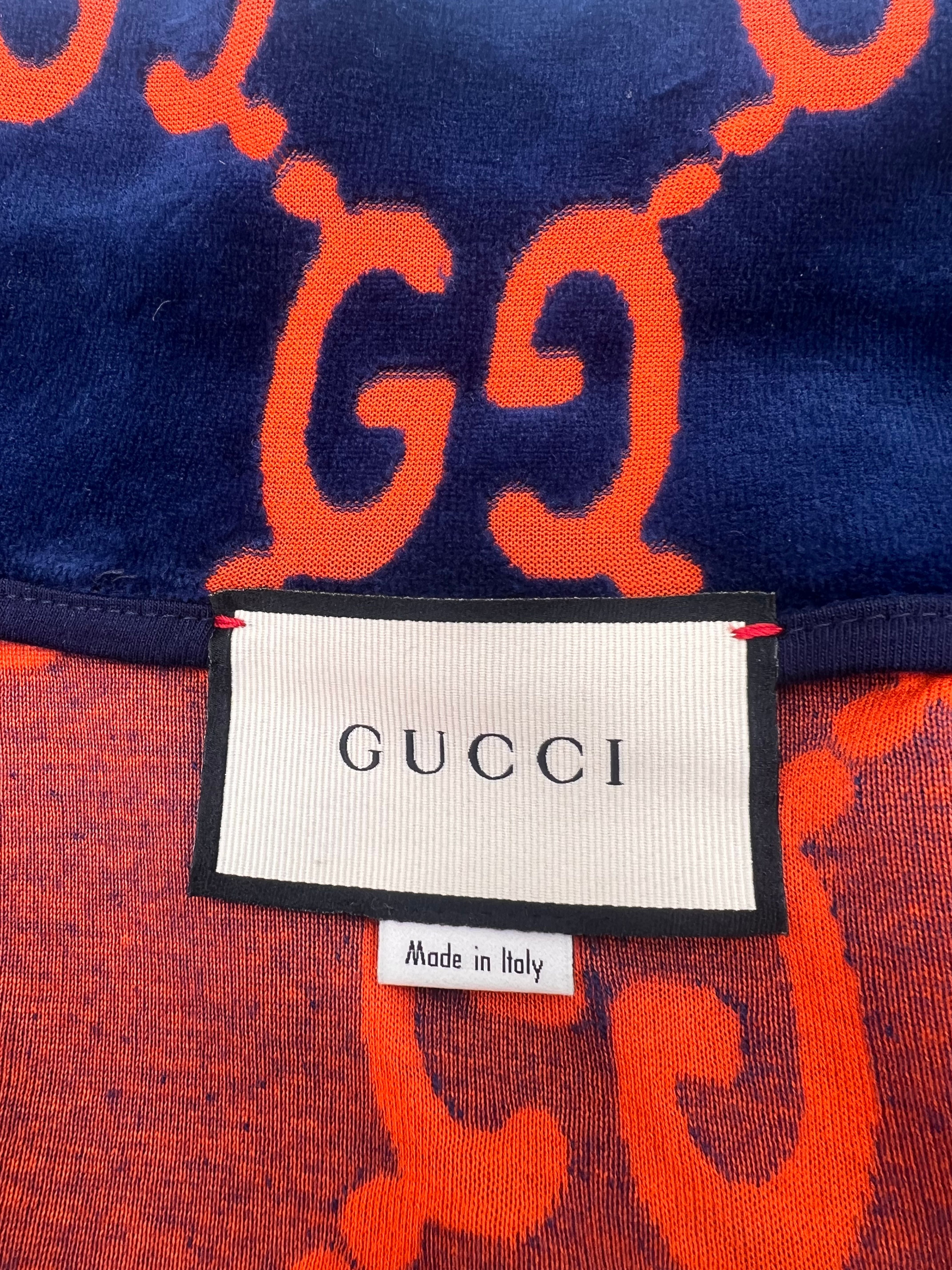 Gucci GG Chenille Tracksuit Velvet - Blue / Orange (Unused)
