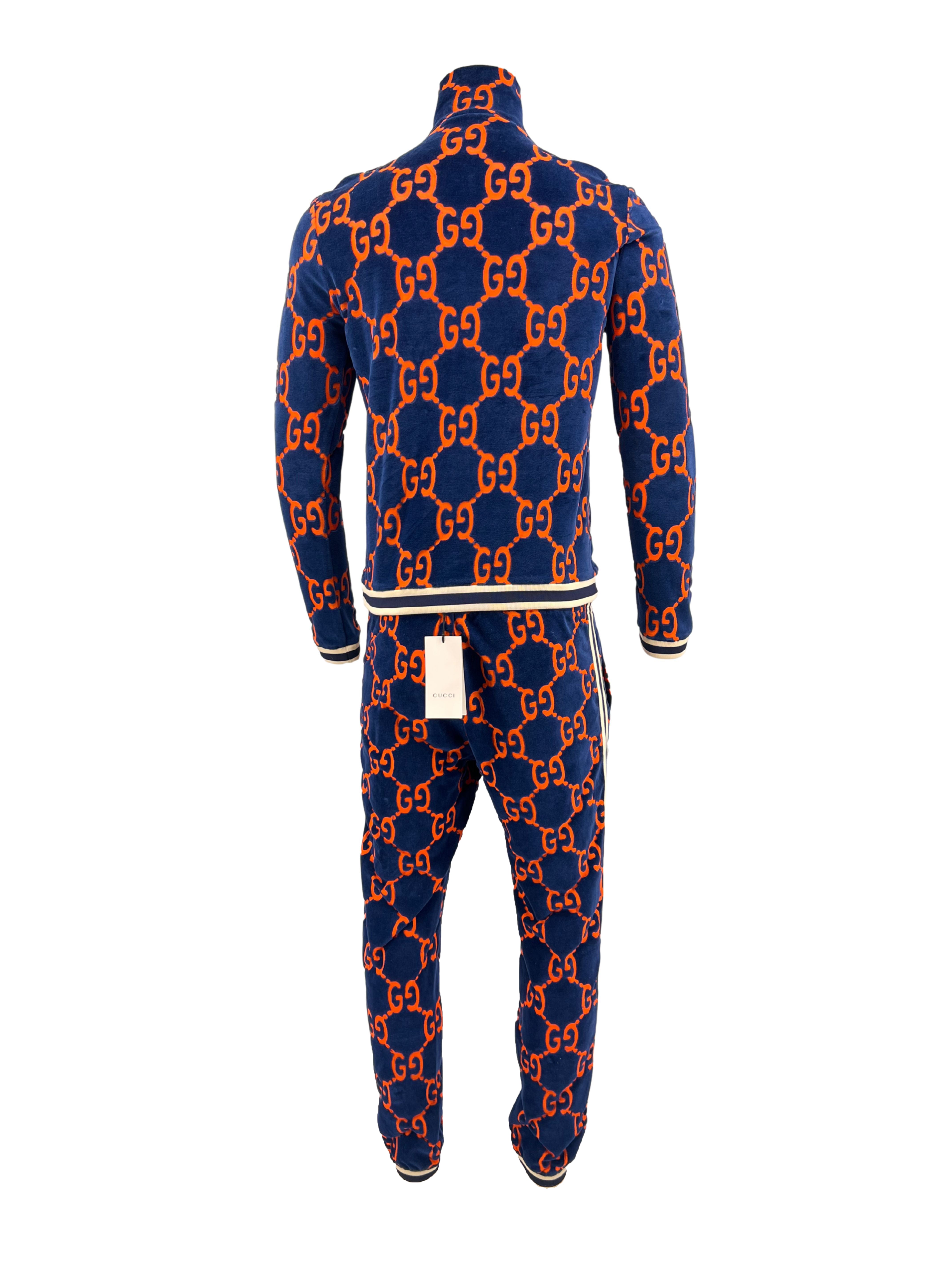 Gucci GG Chenille Tracksuit Velvet - Blue / Orange (Unused)