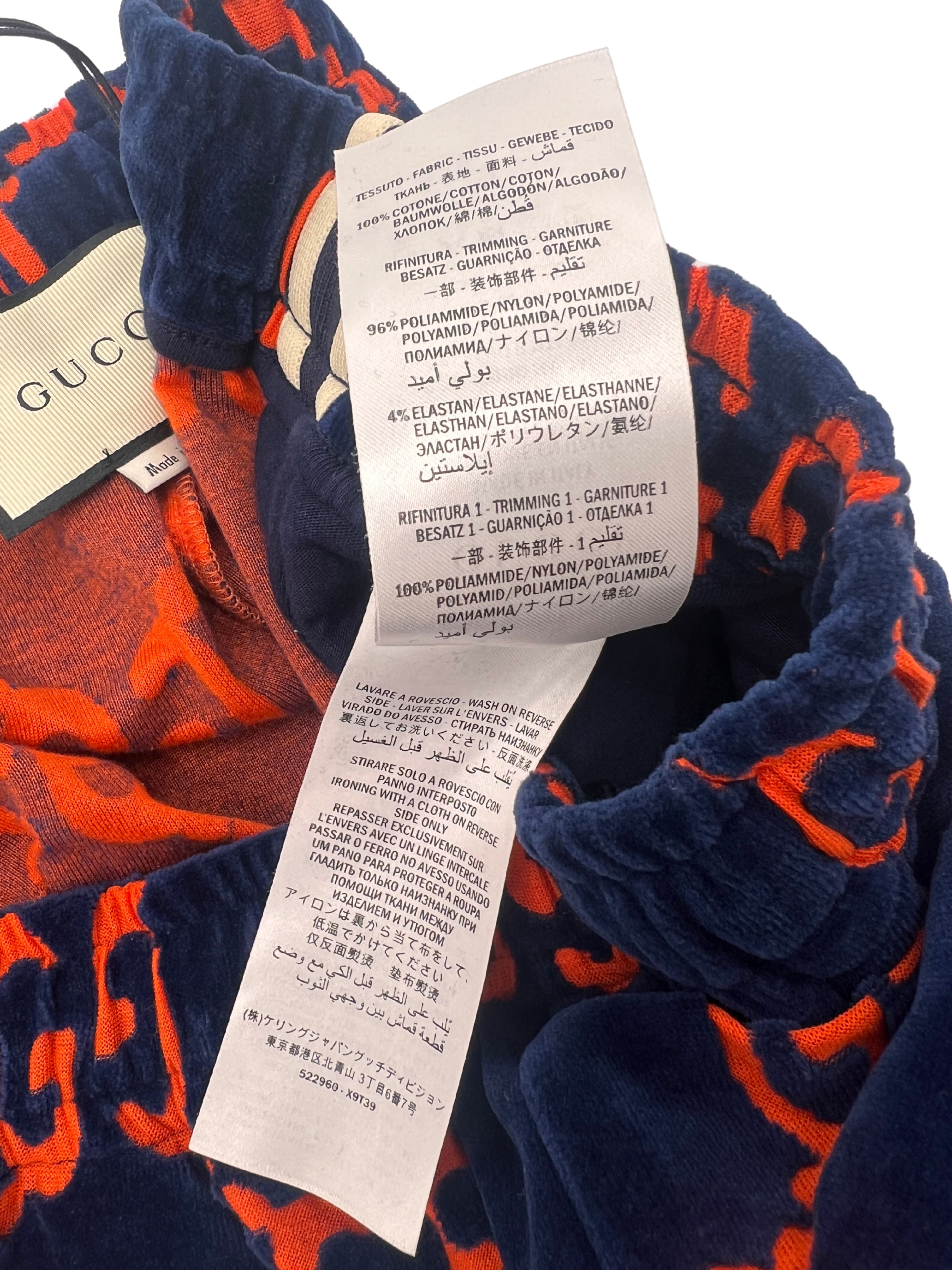 Gucci GG Chenille Tracksuit Velvet - Blue / Orange (Unused)