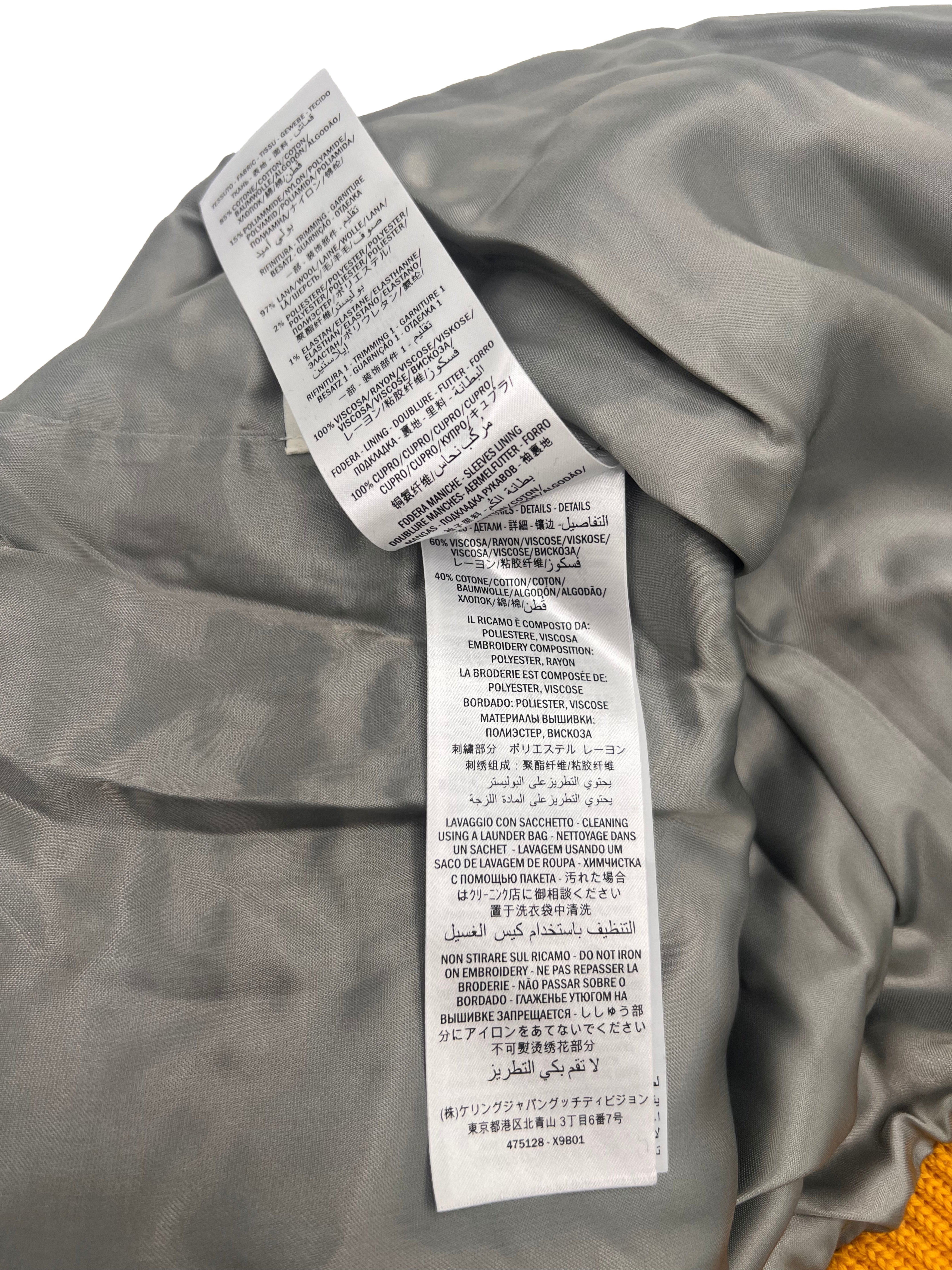 Gucci Dragon Embroidered Velvet Jacket - Black (Unused) Gucci