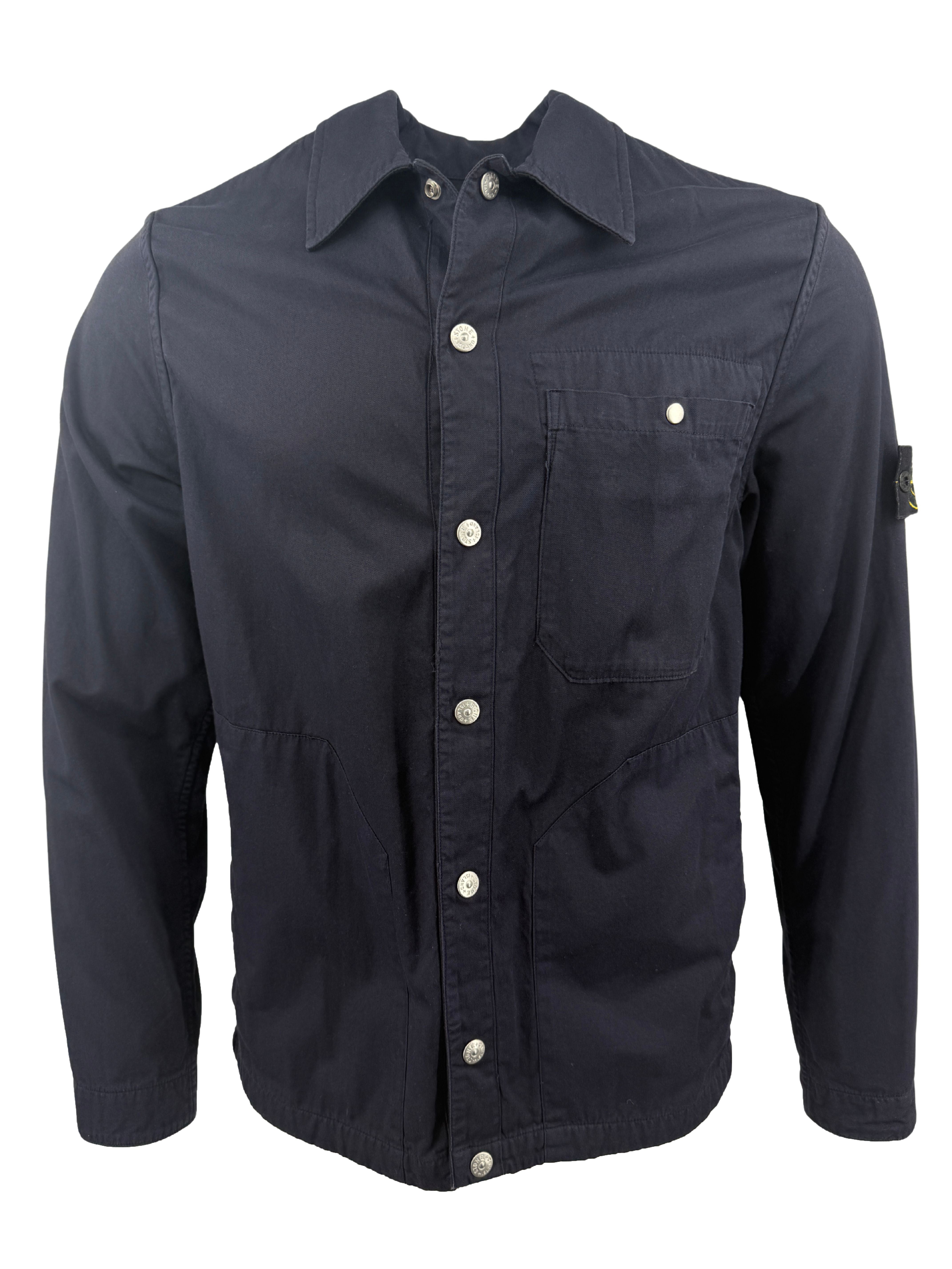 Stone Island Mil-Spec Stretch Ripstop-Tc Shirt Jacket - Navy