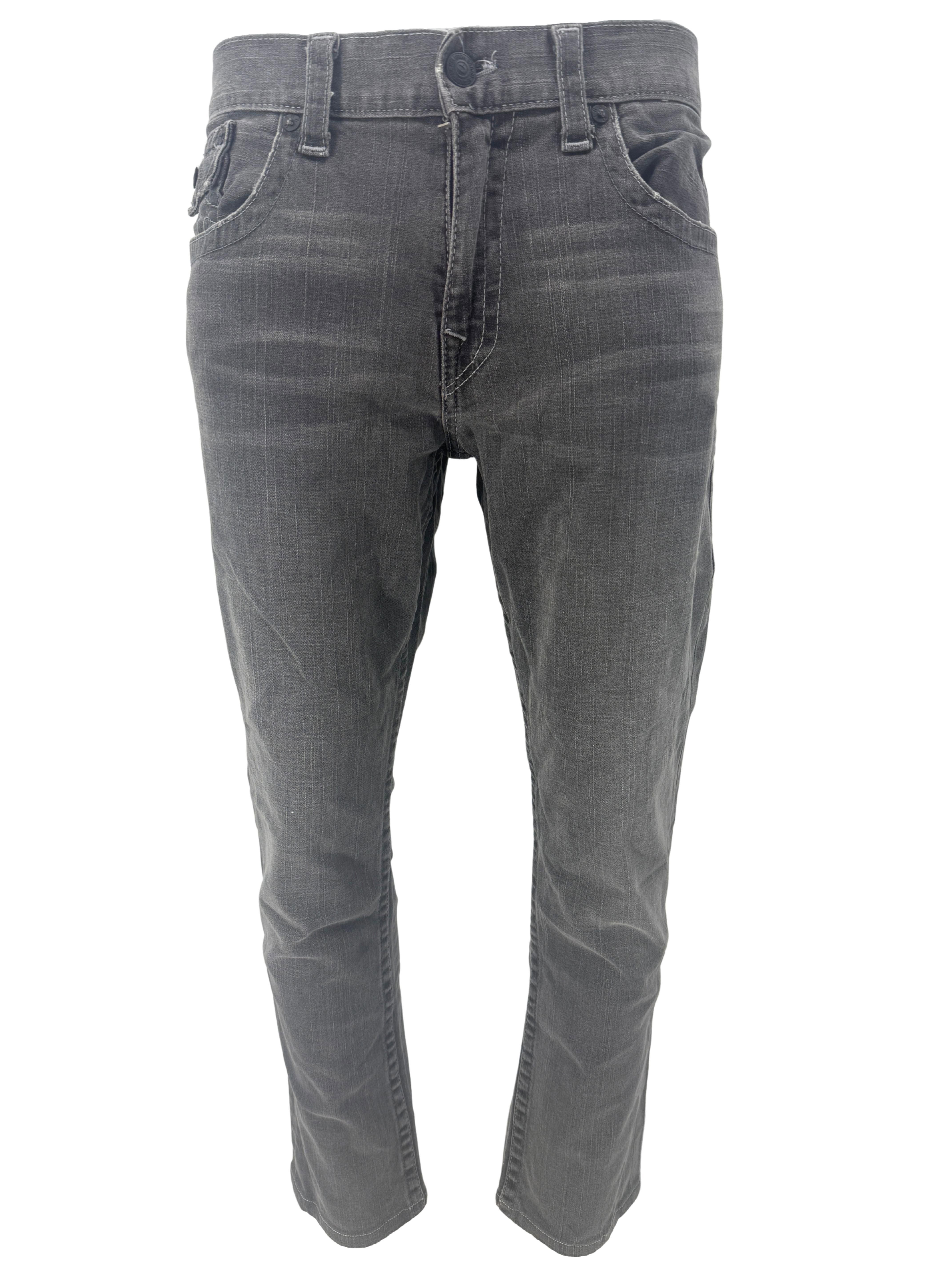 True Religion Ricky Straight-Leg Jeans - Grey (Unused) True Religion