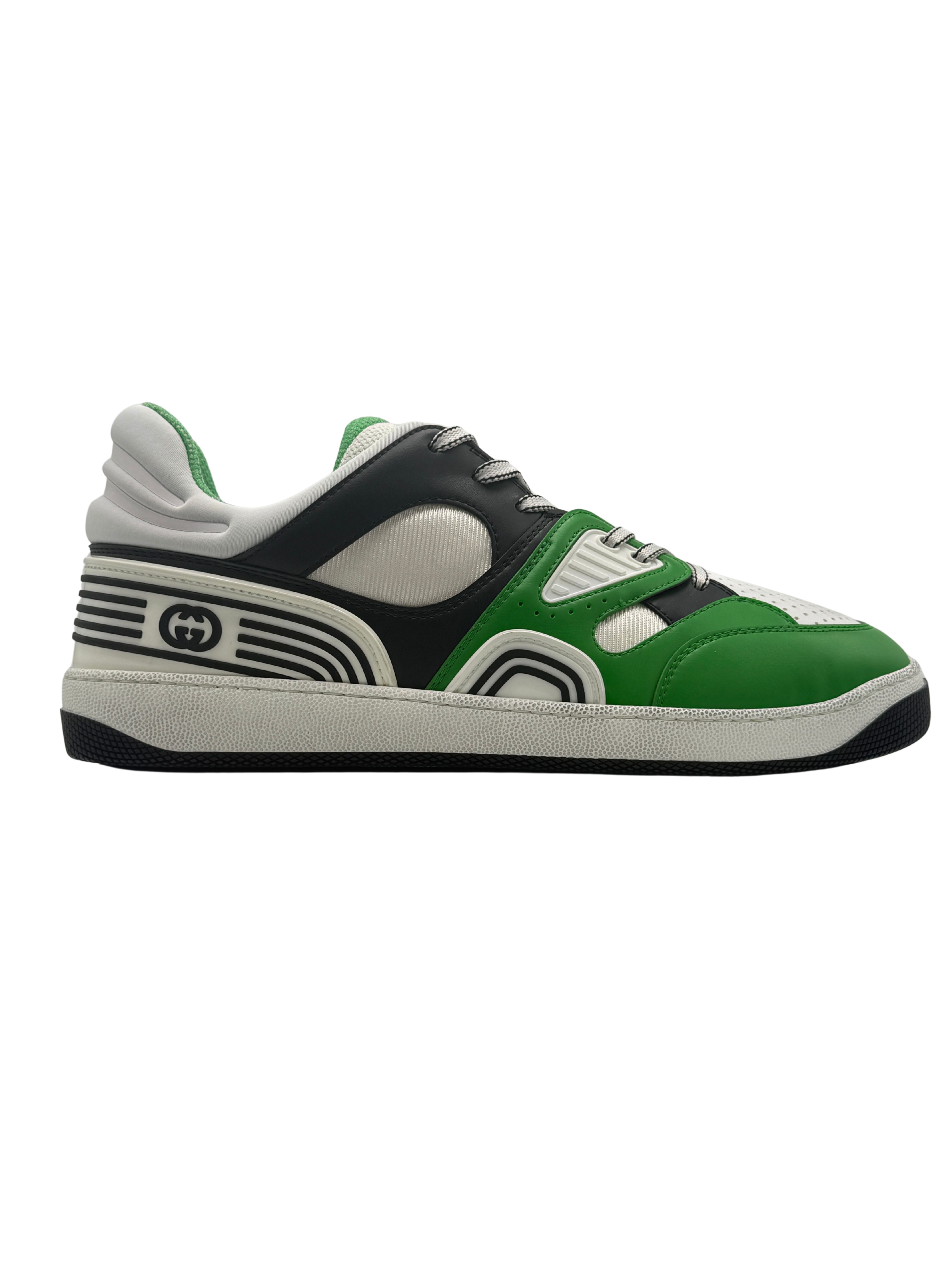 Gucci Basket Low Trainer - Green (Unused)