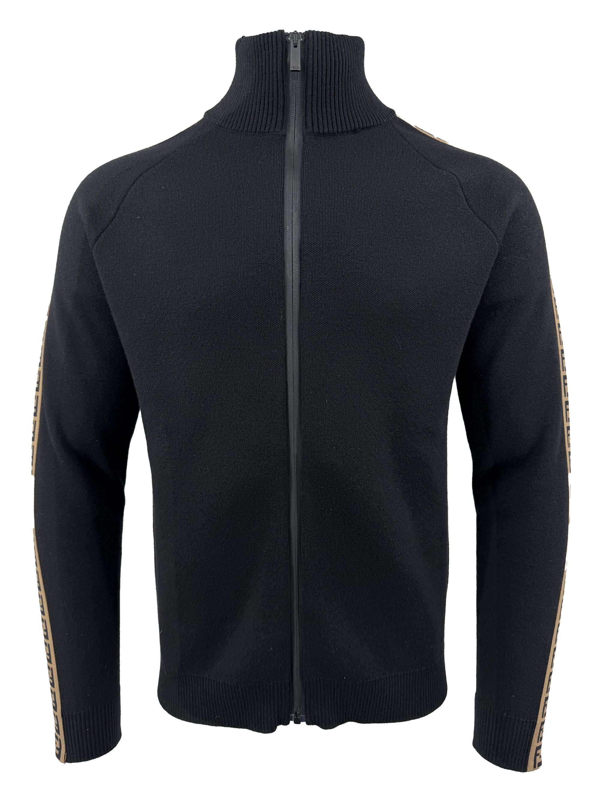 Fendi FF Zip-Up Sweater - Black Fendi