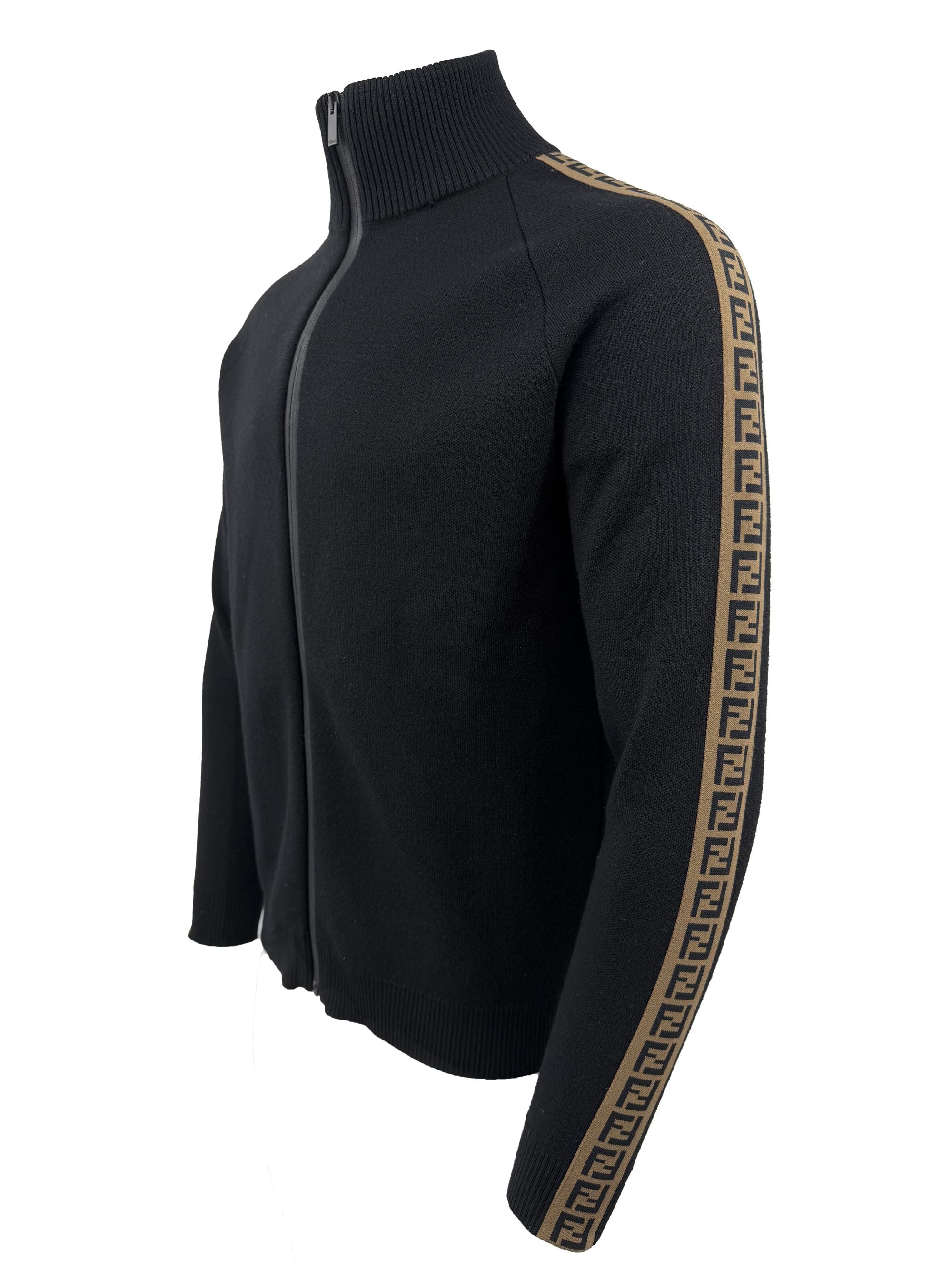 Fendi FF Zip-Up Sweater - Black Fendi