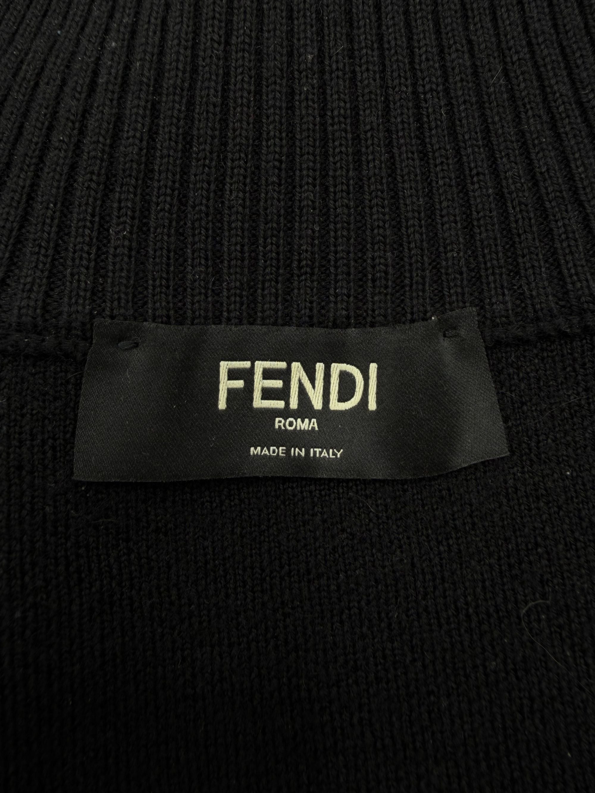Fendi FF Zip-Up Sweater - Black Fendi