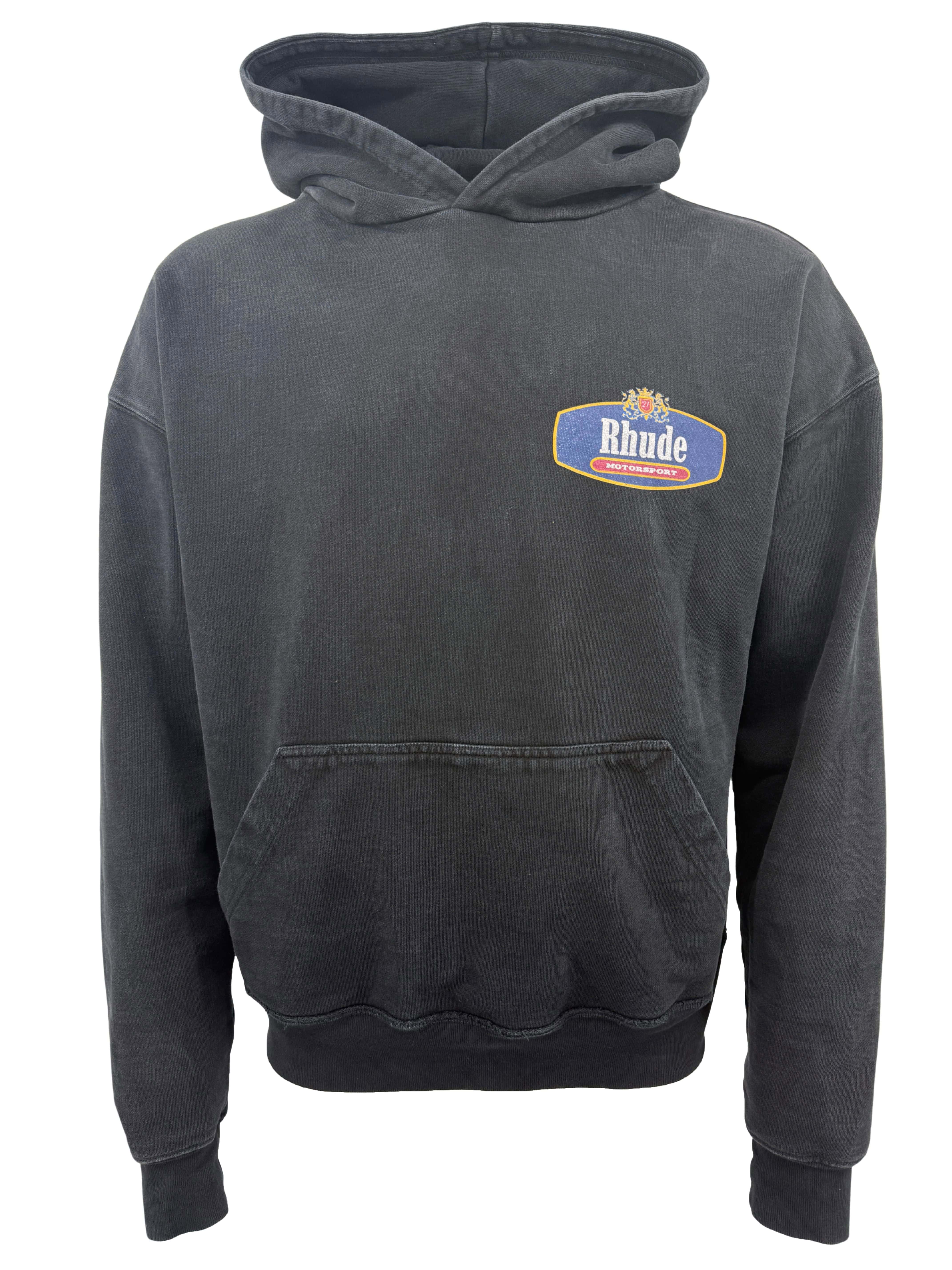 Rhude Racing Crest Hoodie - Black Rhude