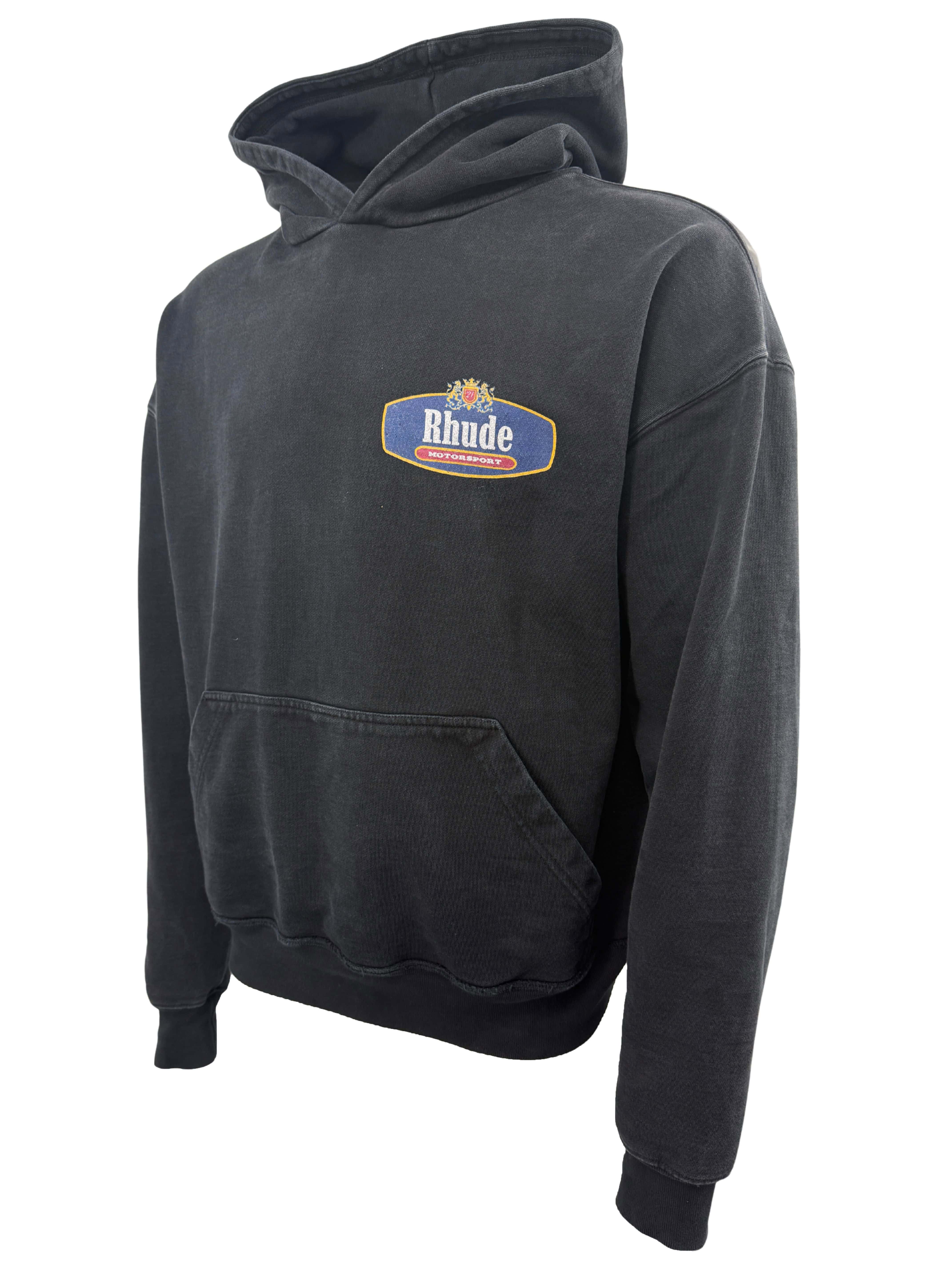 Rhude Racing Crest Hoodie - Black Rhude