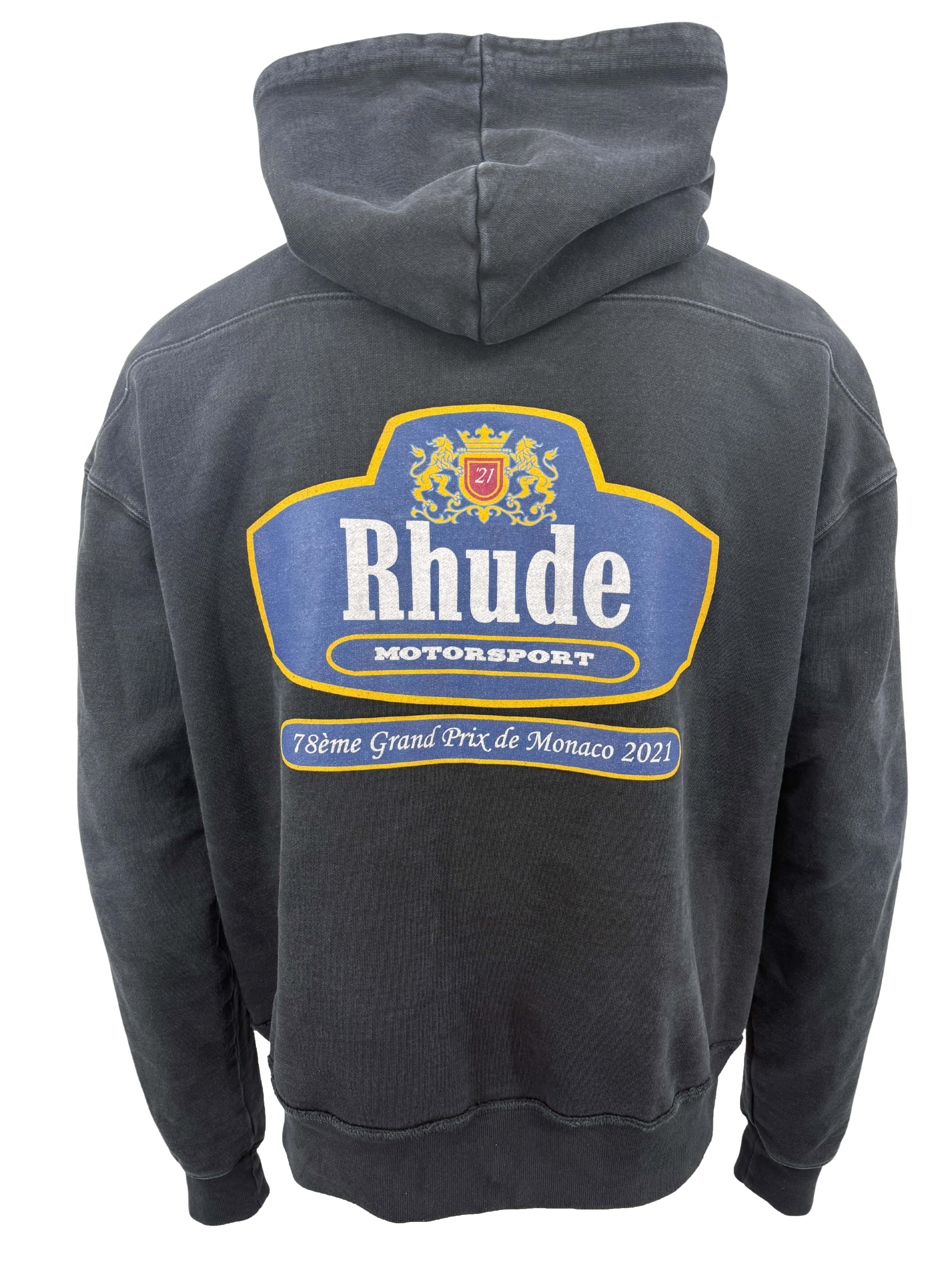 Rhude Racing Crest Hoodie - Black Rhude