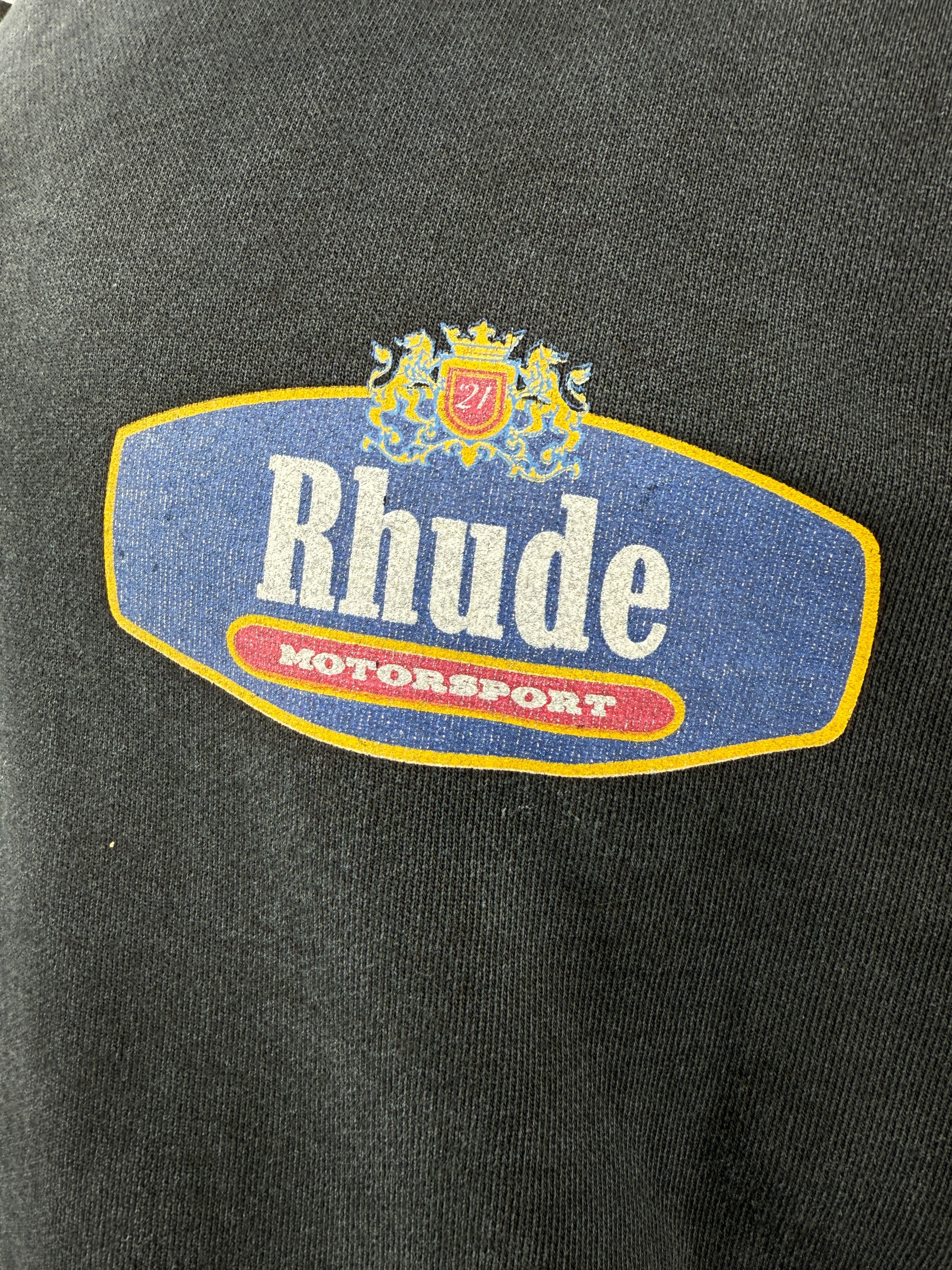 Rhude Racing Crest Hoodie - Black Rhude