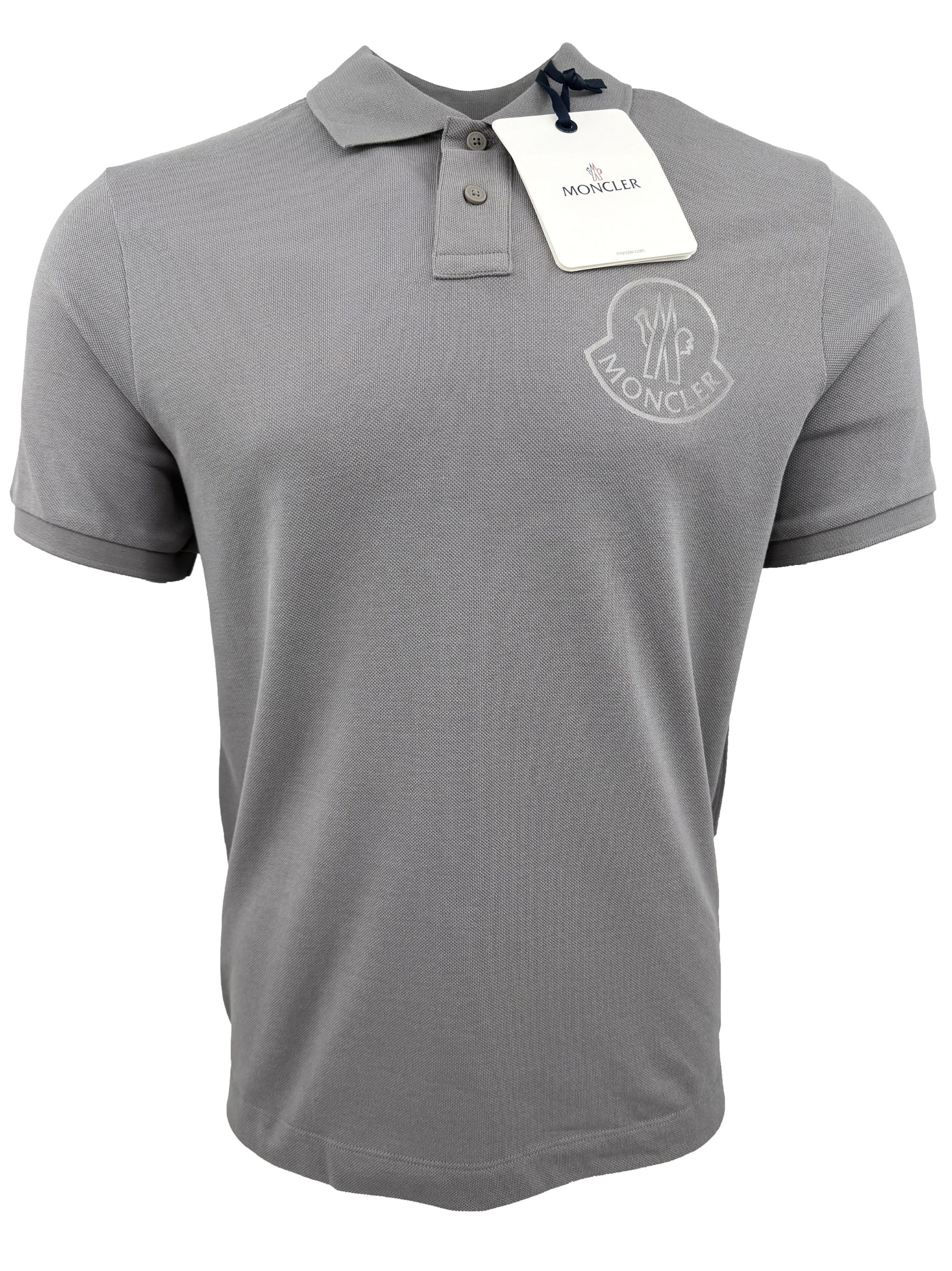 Moncler Logo Polo - Grey (Unused) Moncler