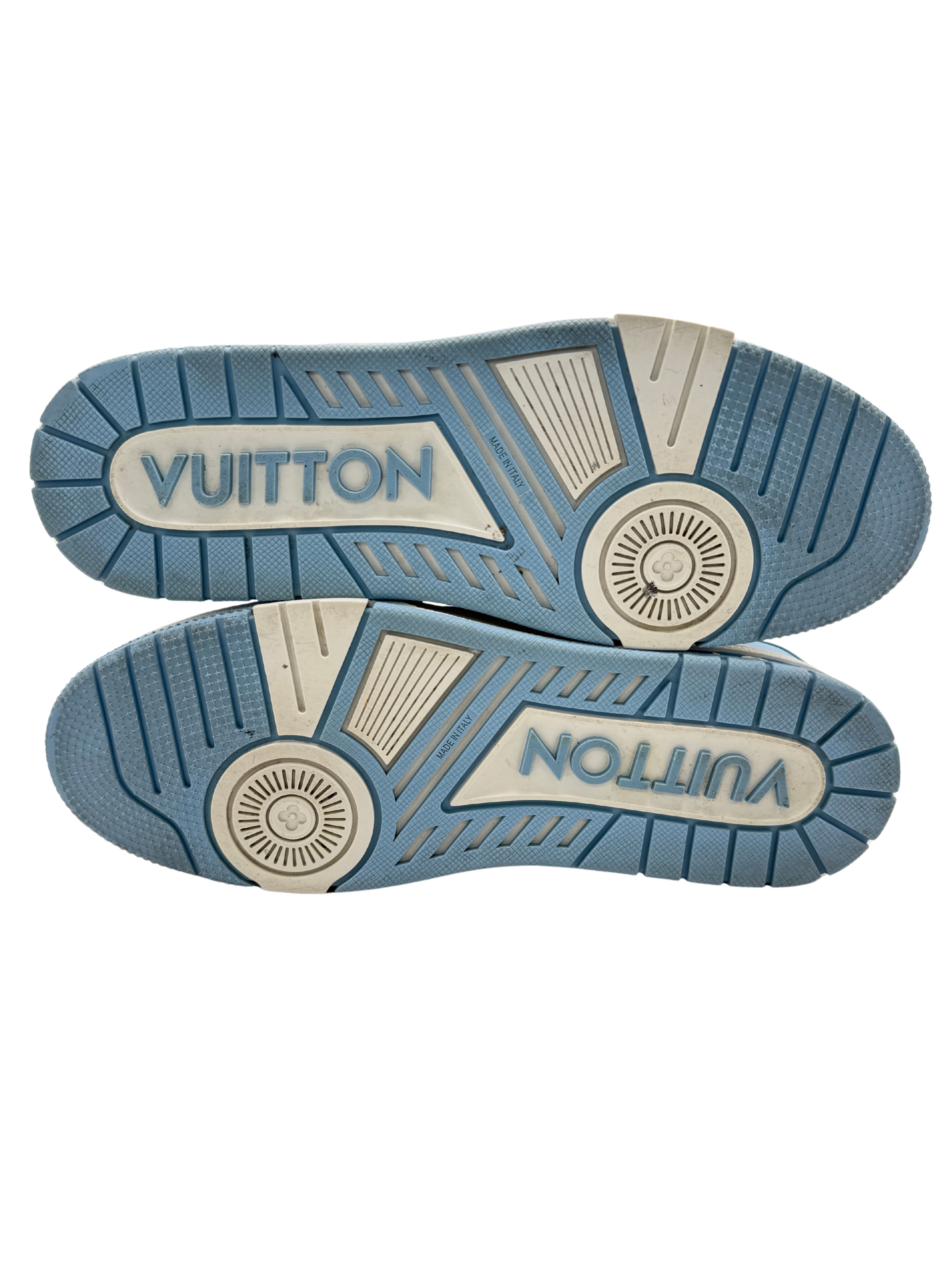 Louis Vuitton LV Trainer Denim Damier - Light Blue