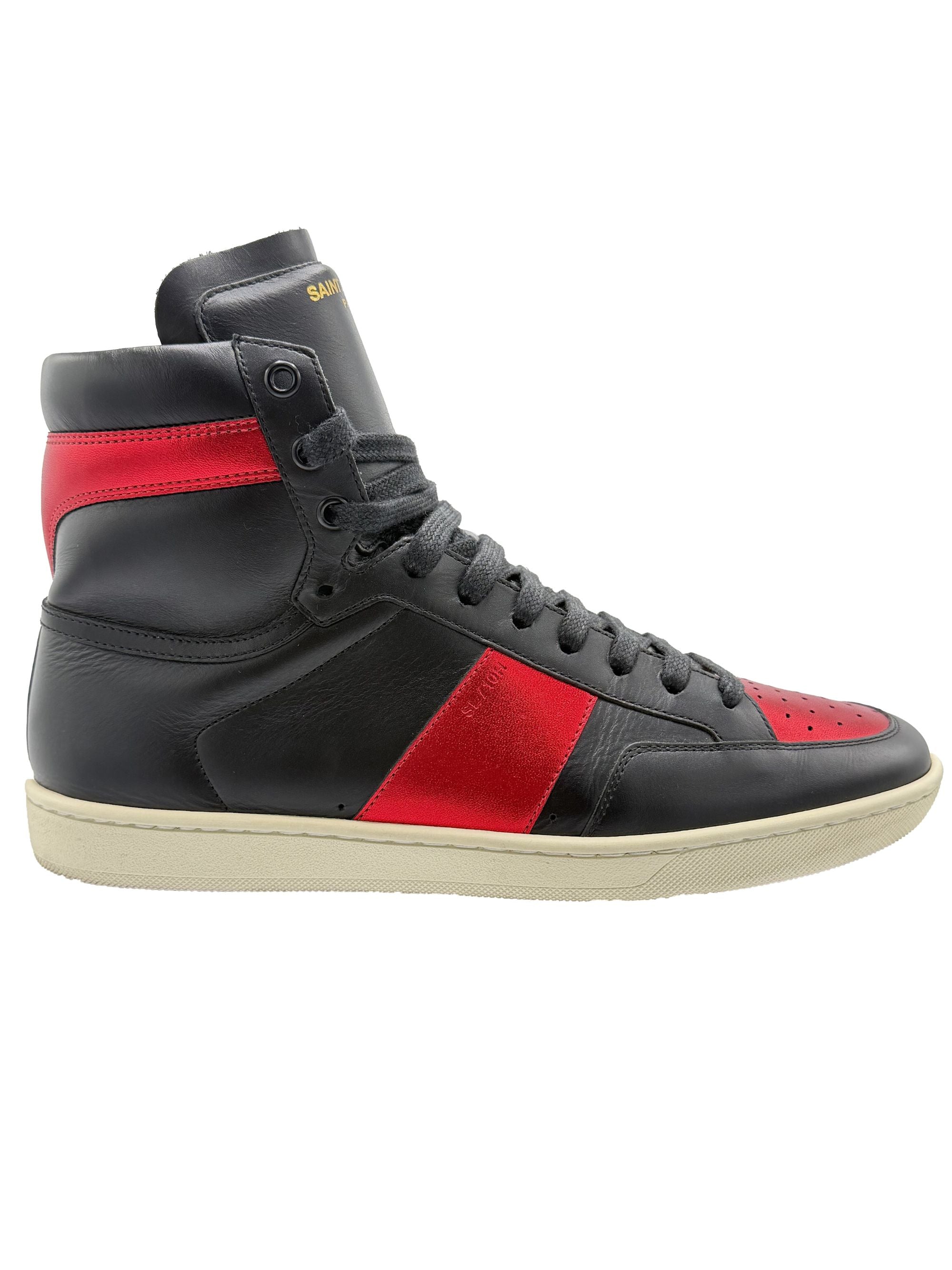 Yves Saint Laurent High Top Trainer - Black Yves Saint Laurent