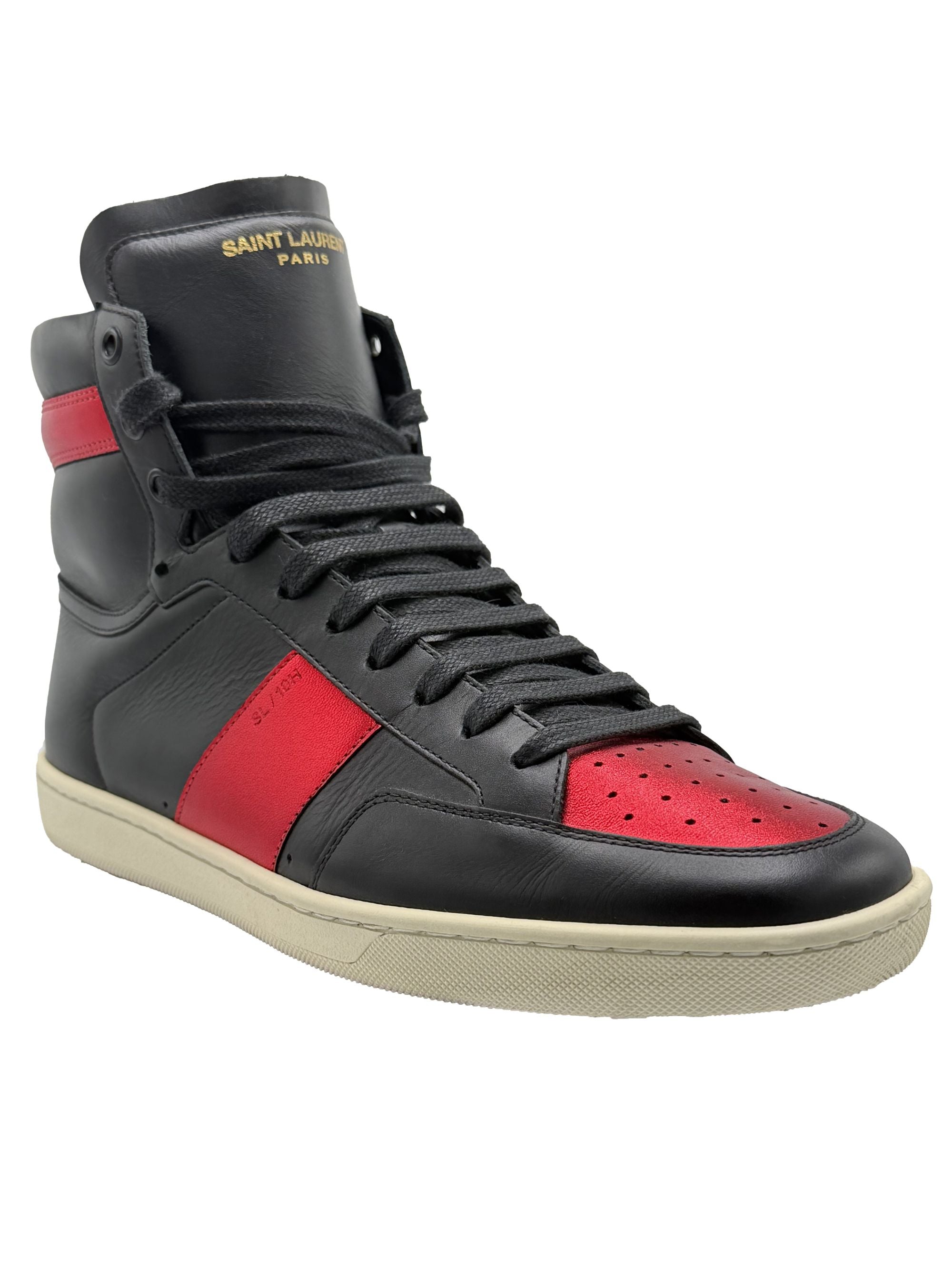 Yves Saint Laurent High Top Trainer - Black Yves Saint Laurent