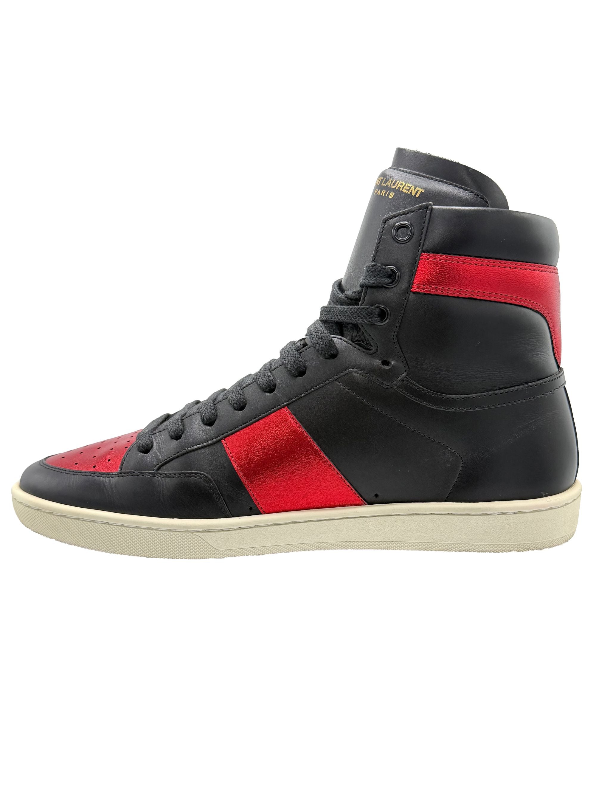 Yves Saint Laurent High Top Trainer - Black Yves Saint Laurent