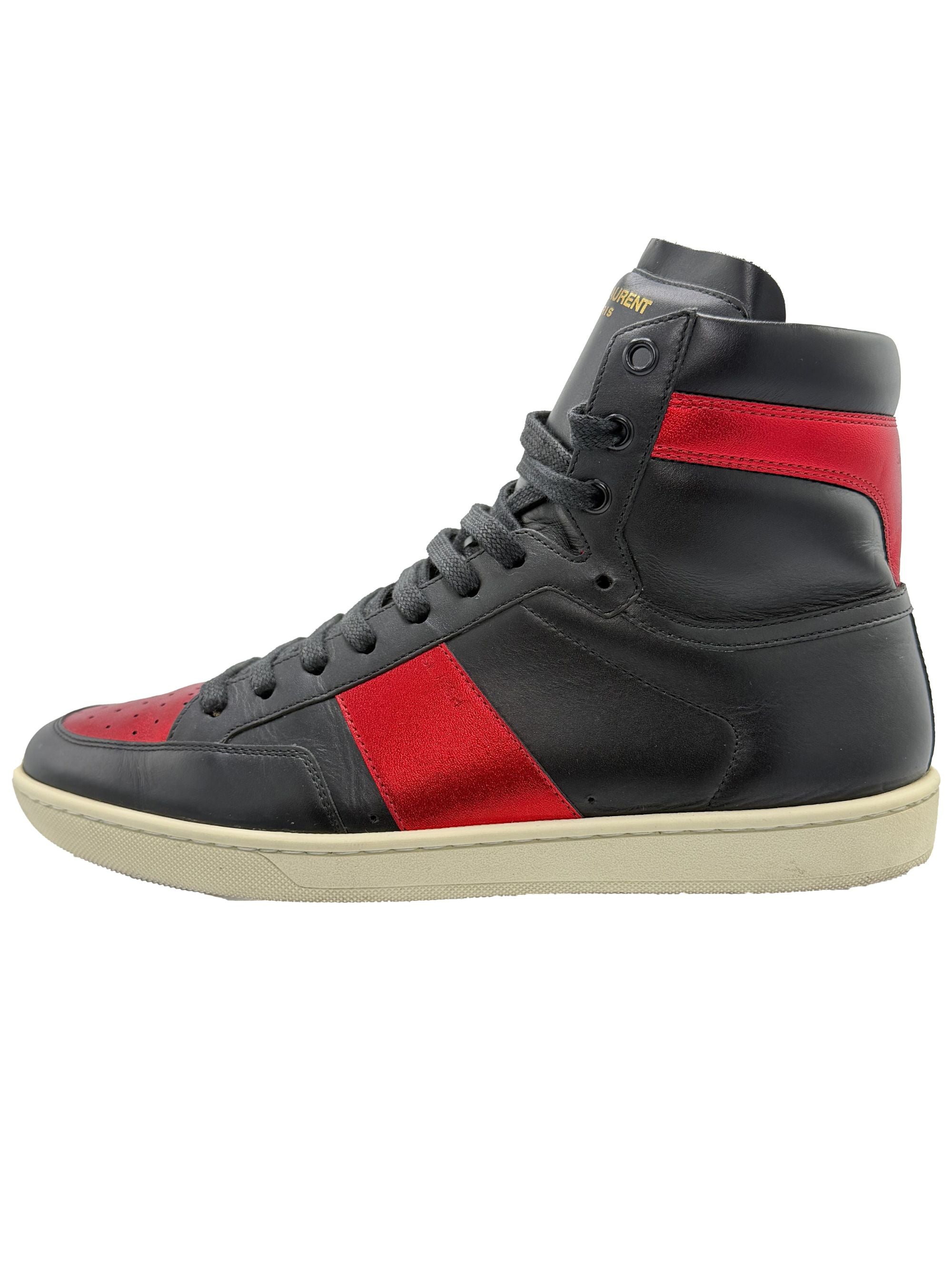 Yves Saint Laurent High Top Trainer - Black Yves Saint Laurent