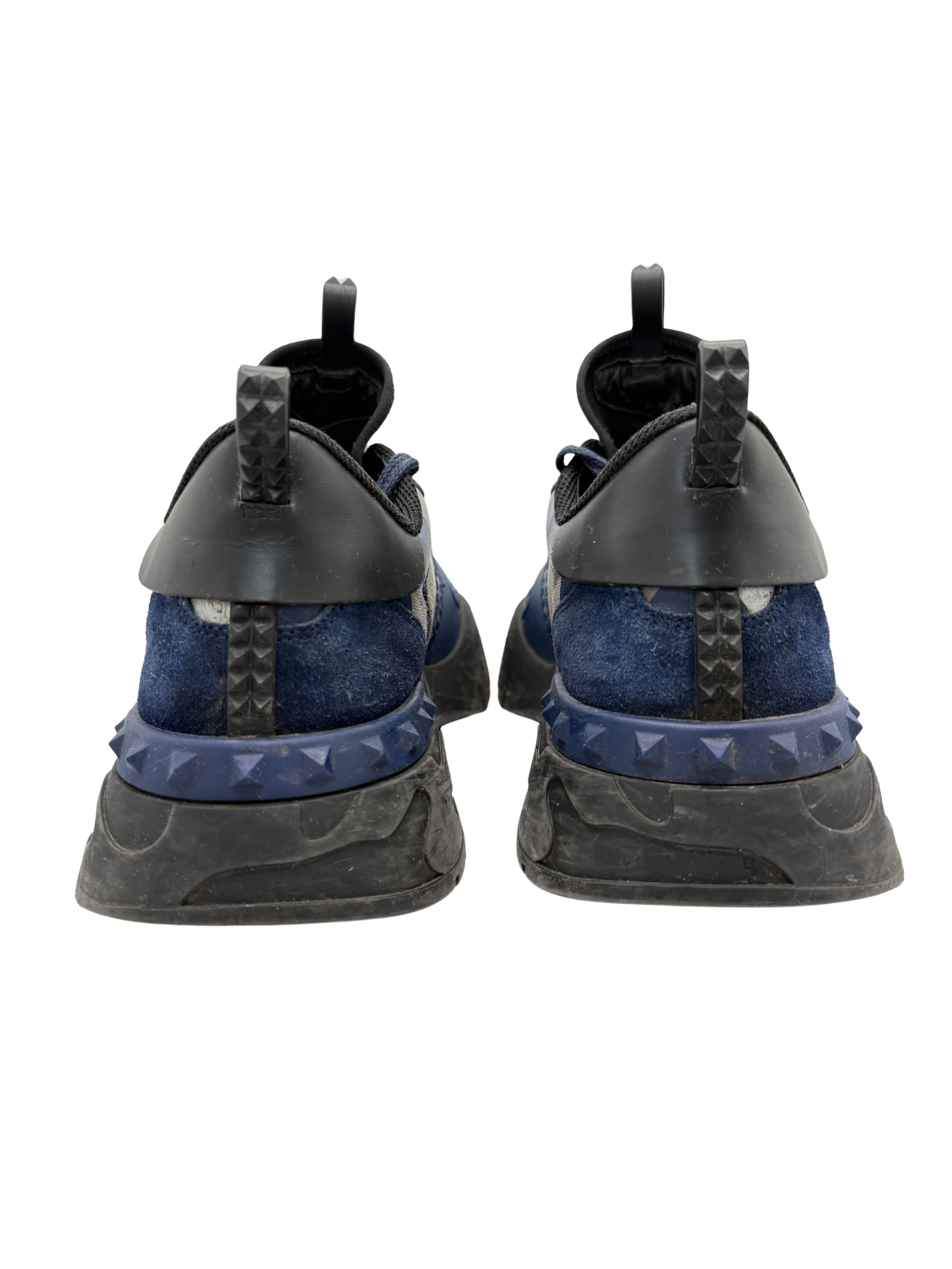 Valentino Camo Rockrunner Plus Trainer - Blue Valentino