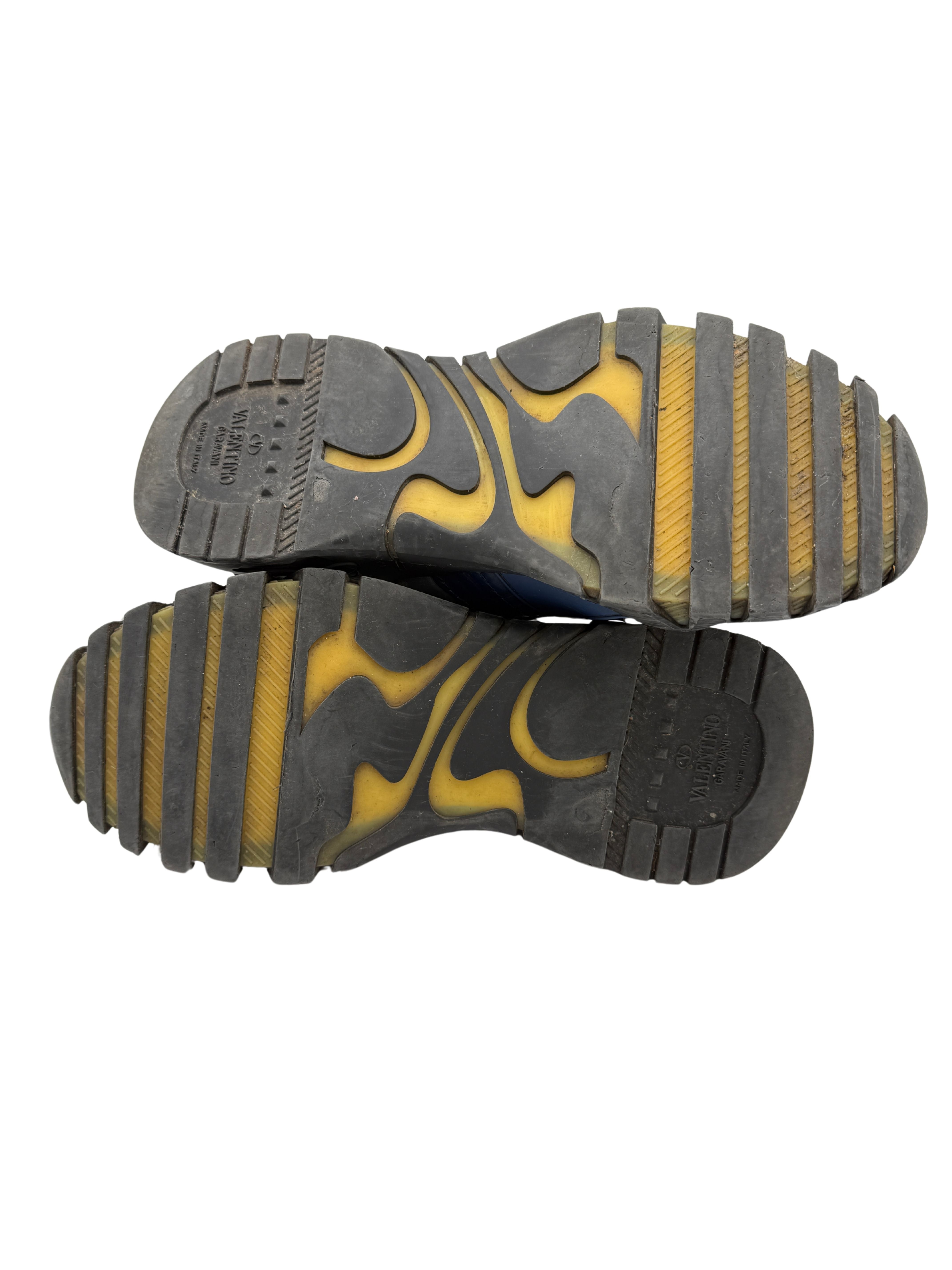 Valentino Camo Rockrunner Plus Trainer - Blue Valentino