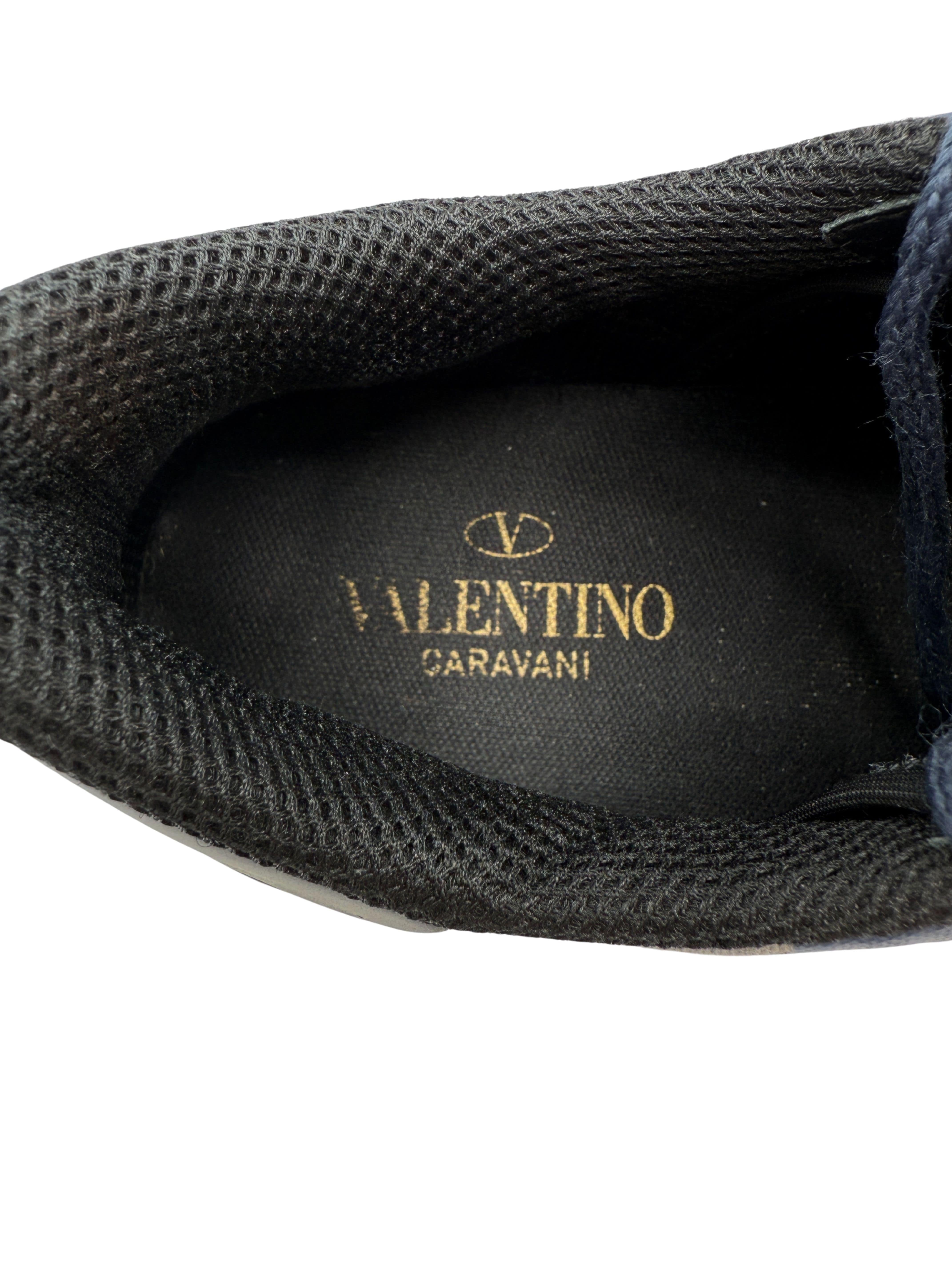 Valentino Camo Rockrunner Plus Trainer - Blue Valentino