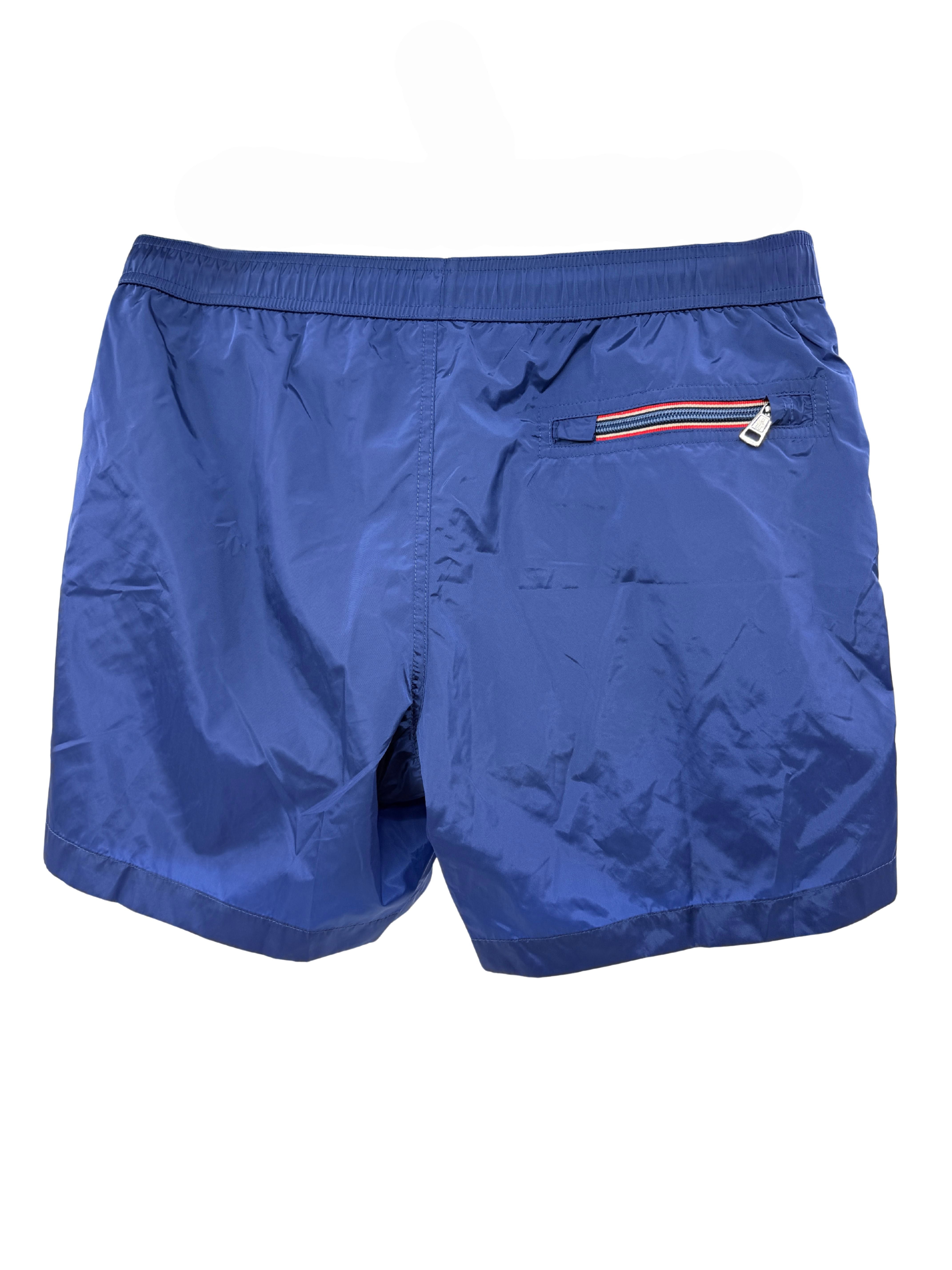 Moncler Logo Patch Swim Shorts - Blue (Unused) Moncler