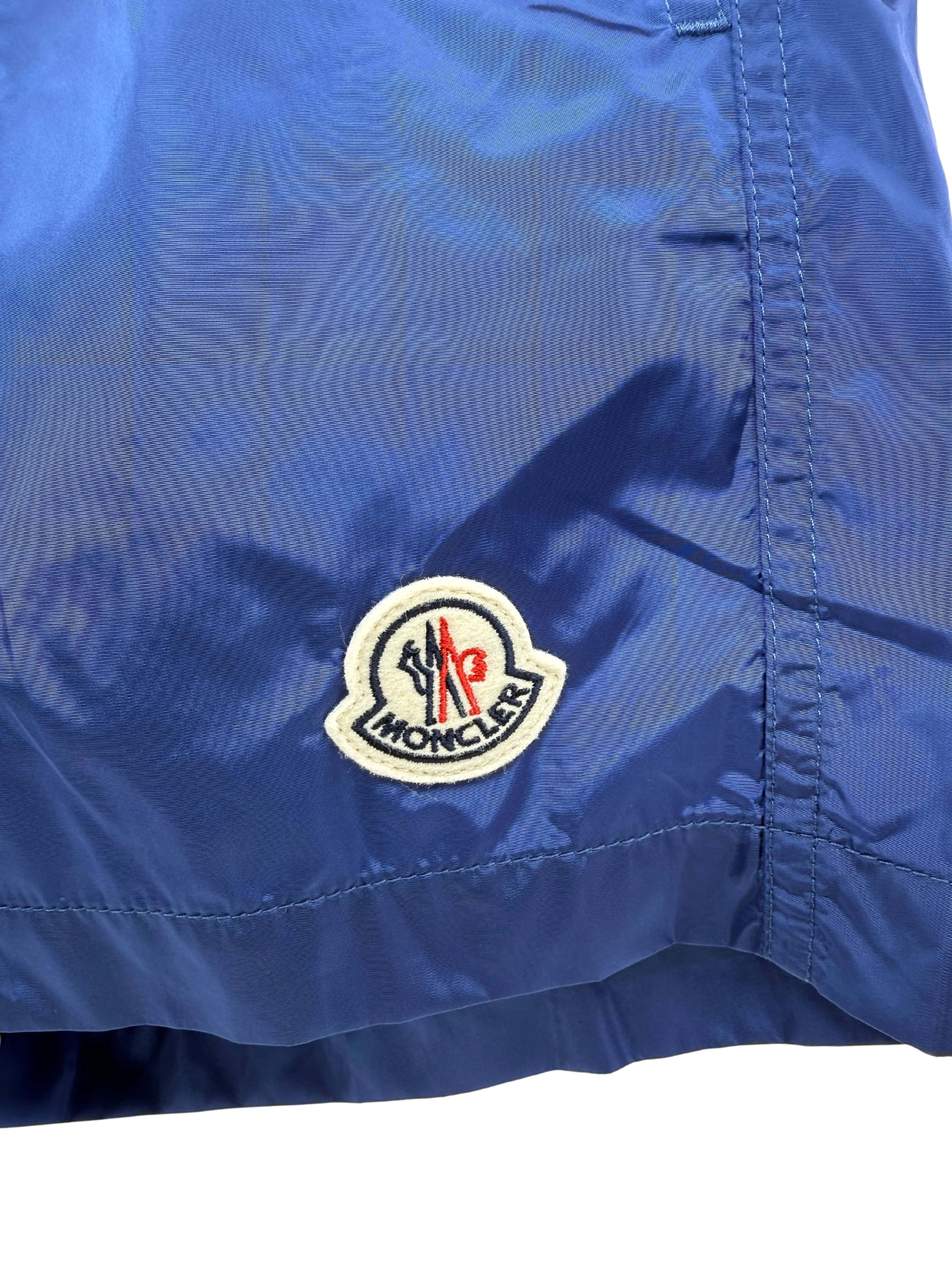 Moncler Logo Patch Swim Shorts - Blue (Unused) Moncler