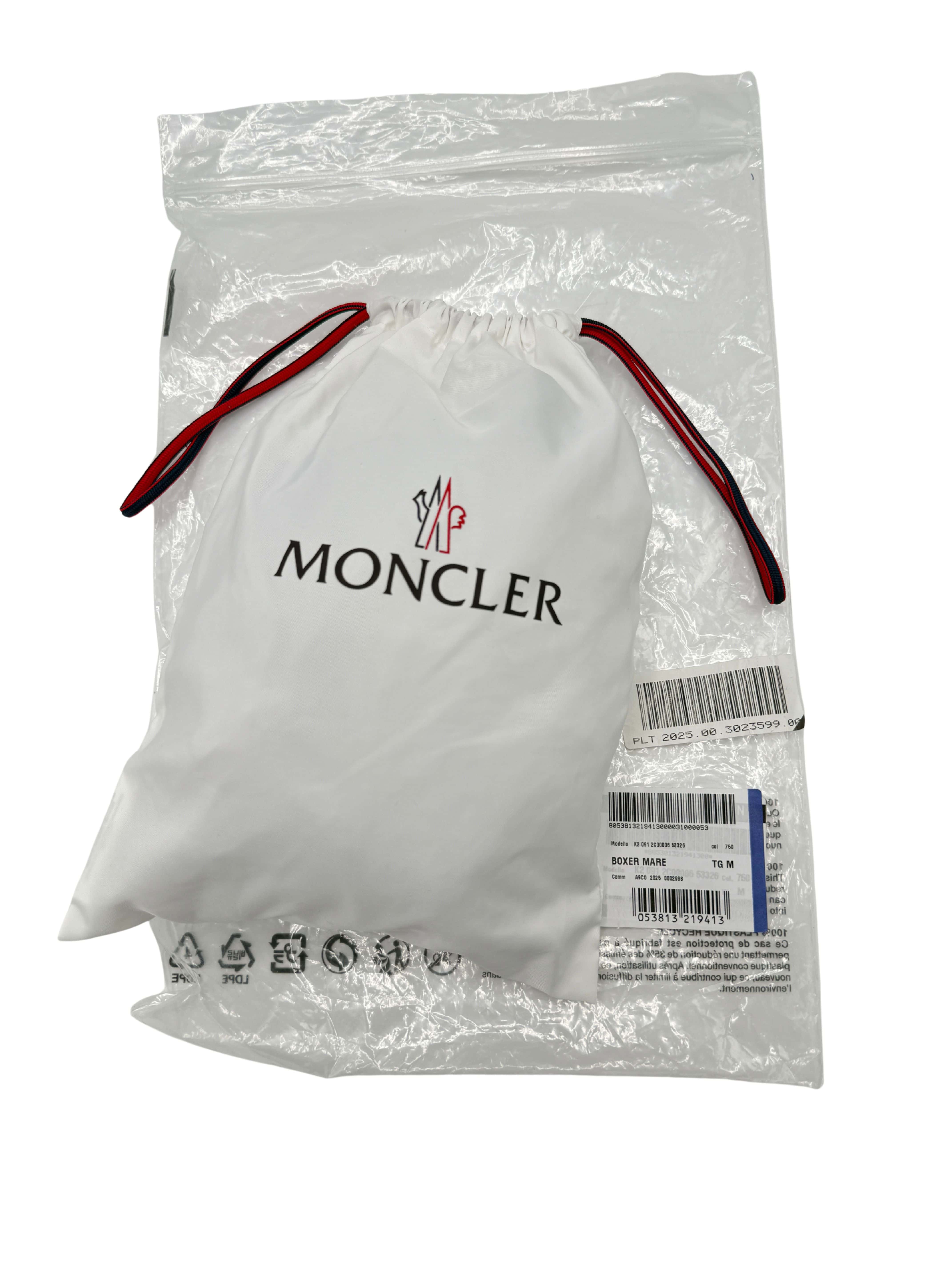 Moncler Logo Patch Swim Shorts - Blue (Unused) Moncler