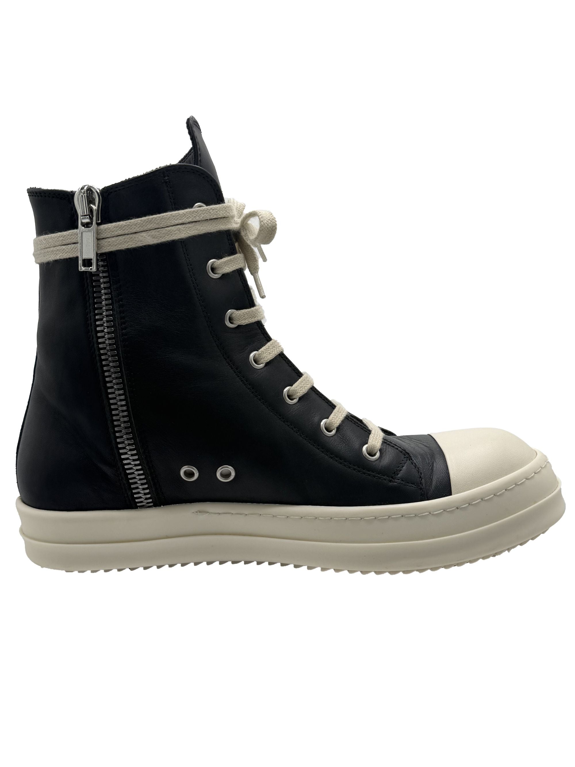 Rick Owens Classic Leather High Top - Black Rick Owens