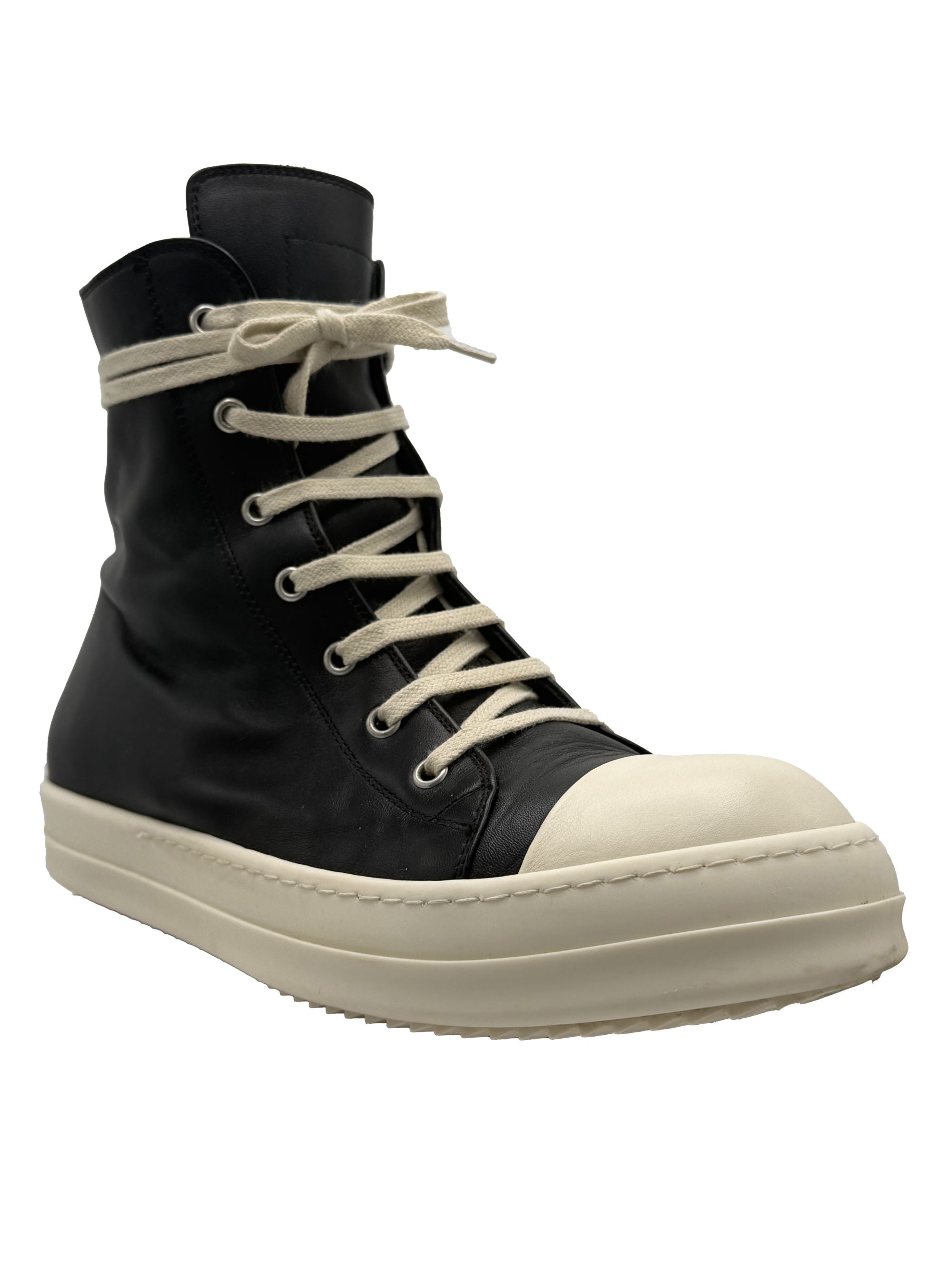 Rick Owens Classic Leather High Top - Black Rick Owens