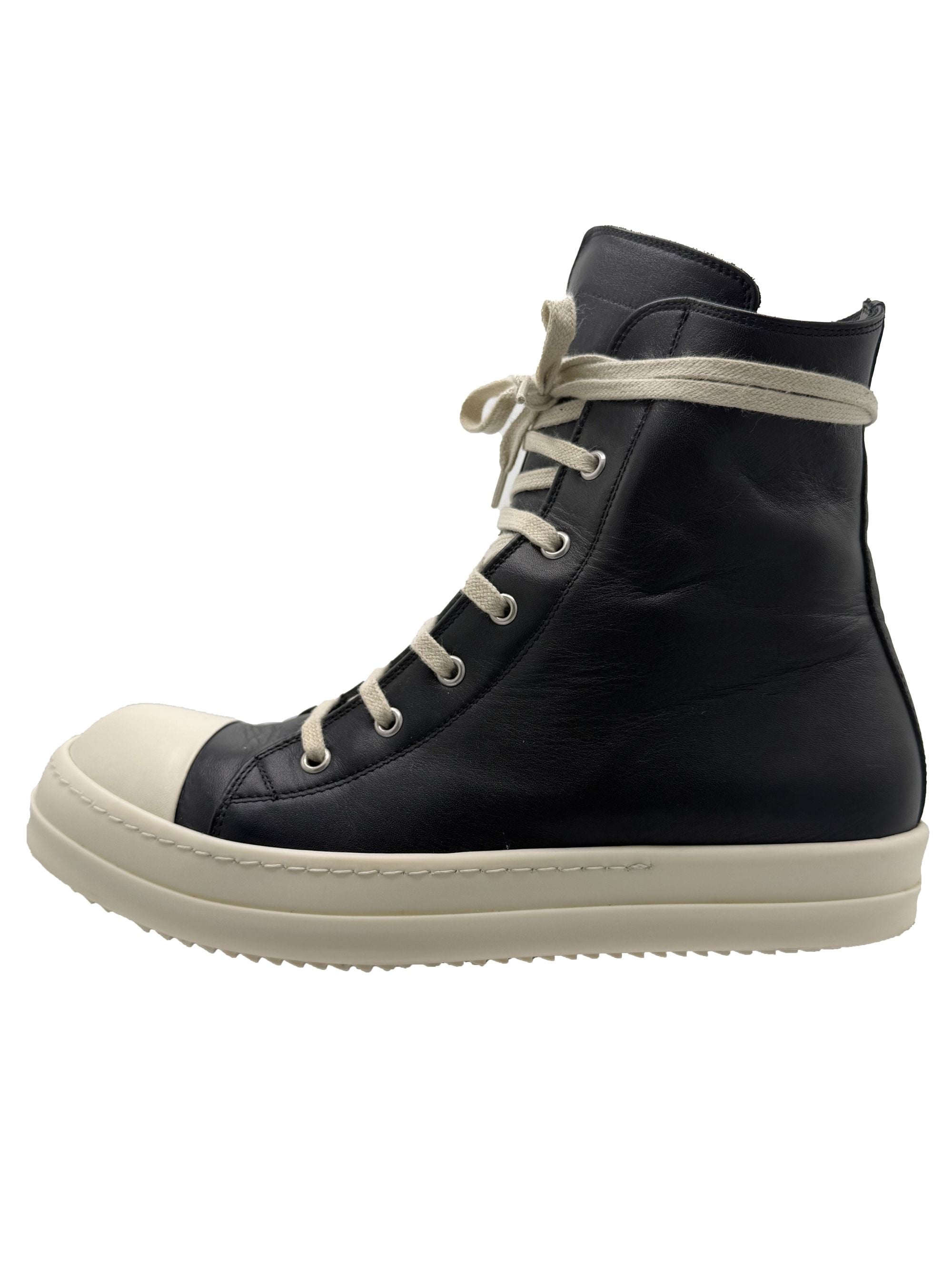 Rick Owens Classic Leather High Top - Black Rick Owens