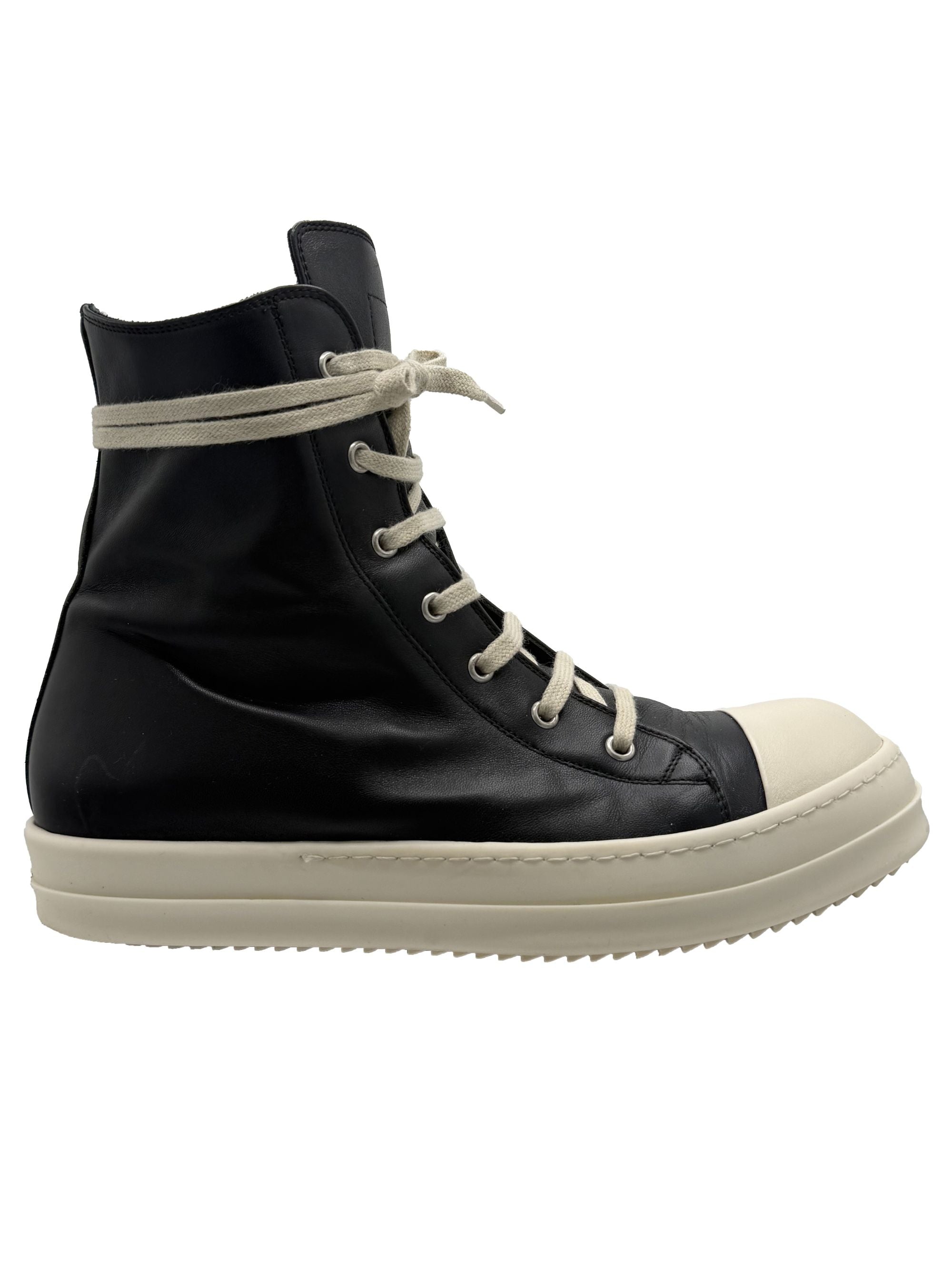 Rick Owens Classic Leather High Top - Black Rick Owens