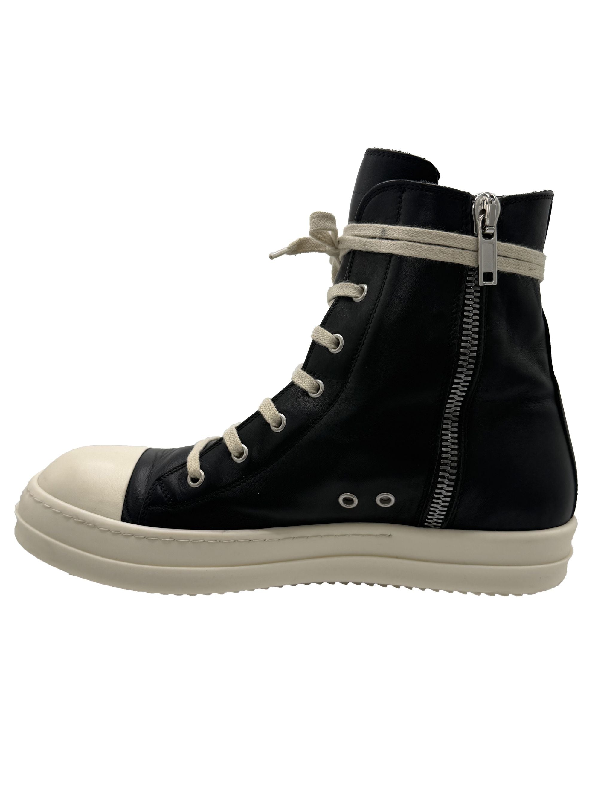 Rick Owens Classic Leather High Top - Black Rick Owens