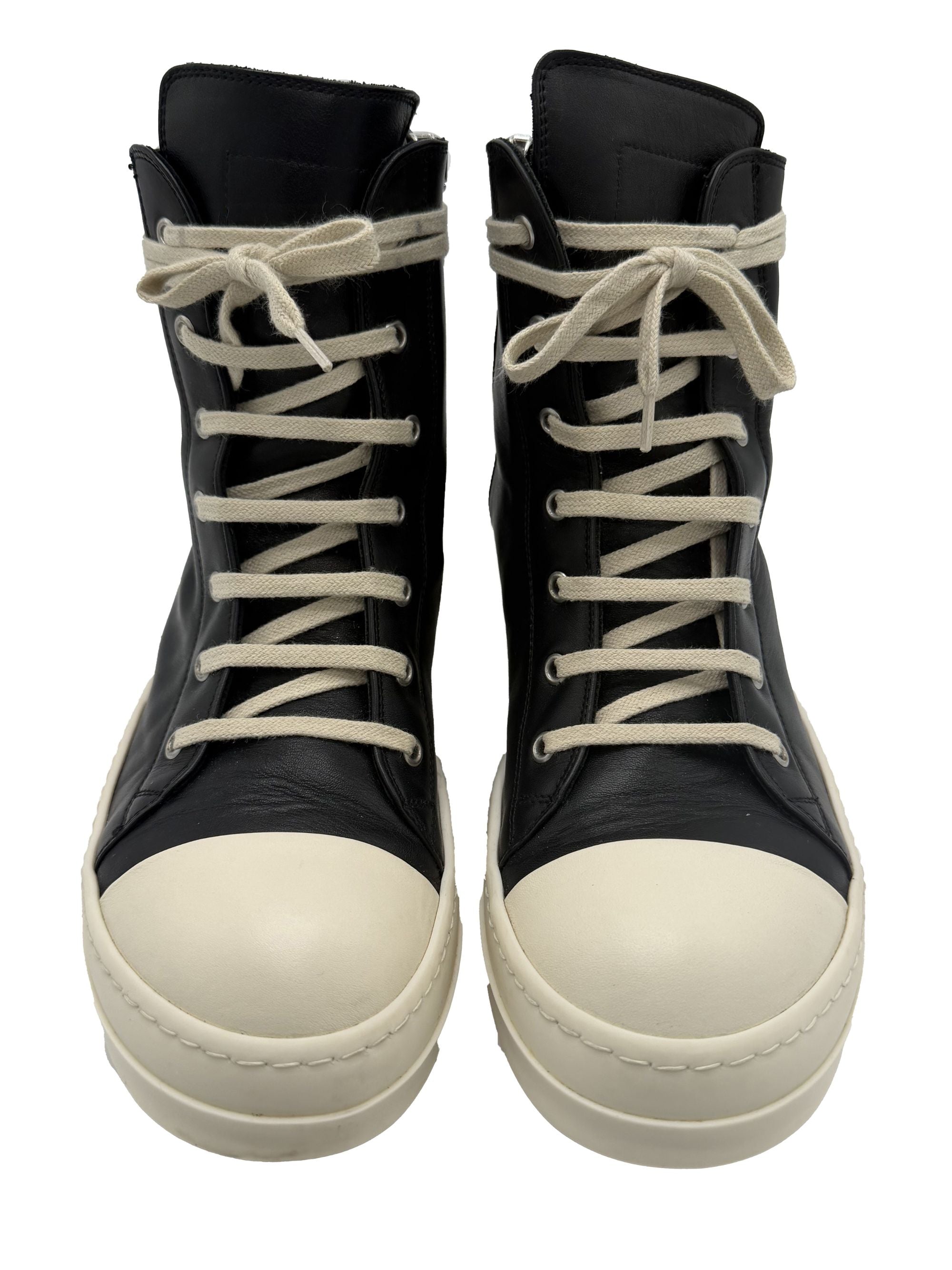 Rick Owens Classic Leather High Top - Black Rick Owens