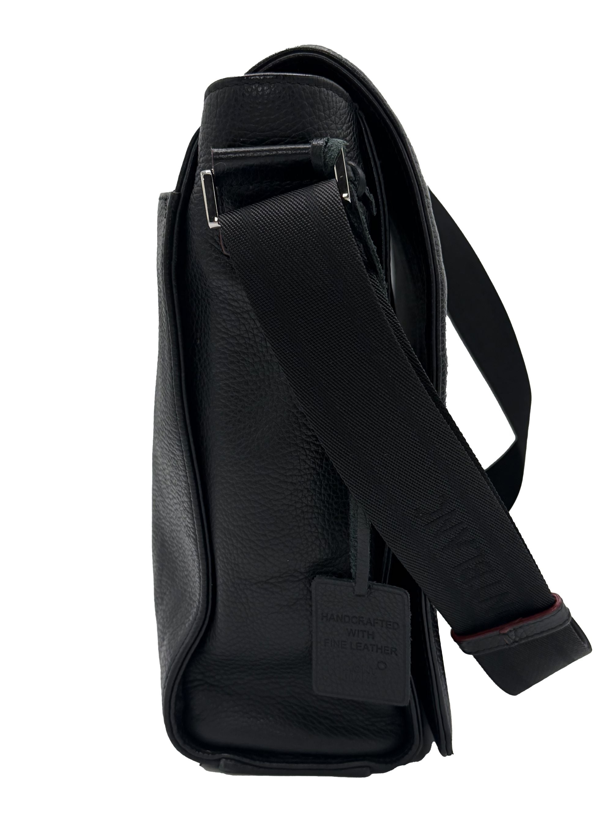 Montblanc Leather Messenger Bag - Black Montblanc