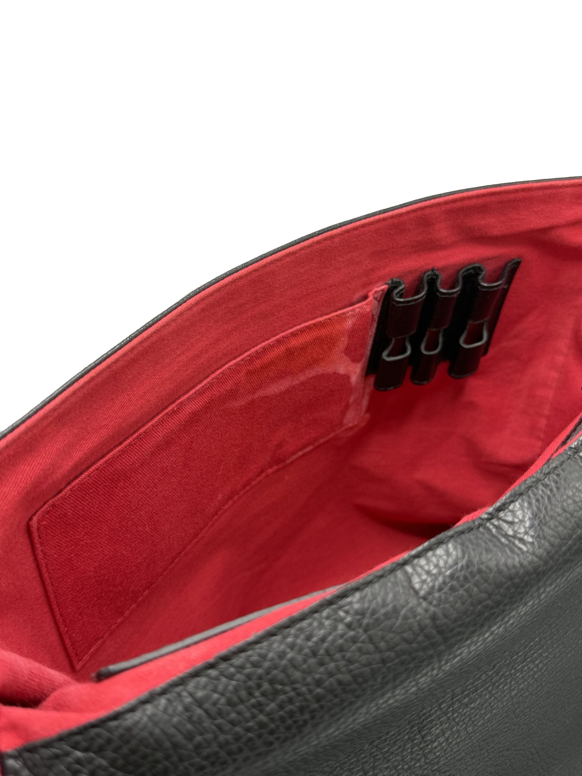 Montblanc Leather Messenger Bag - Black Montblanc